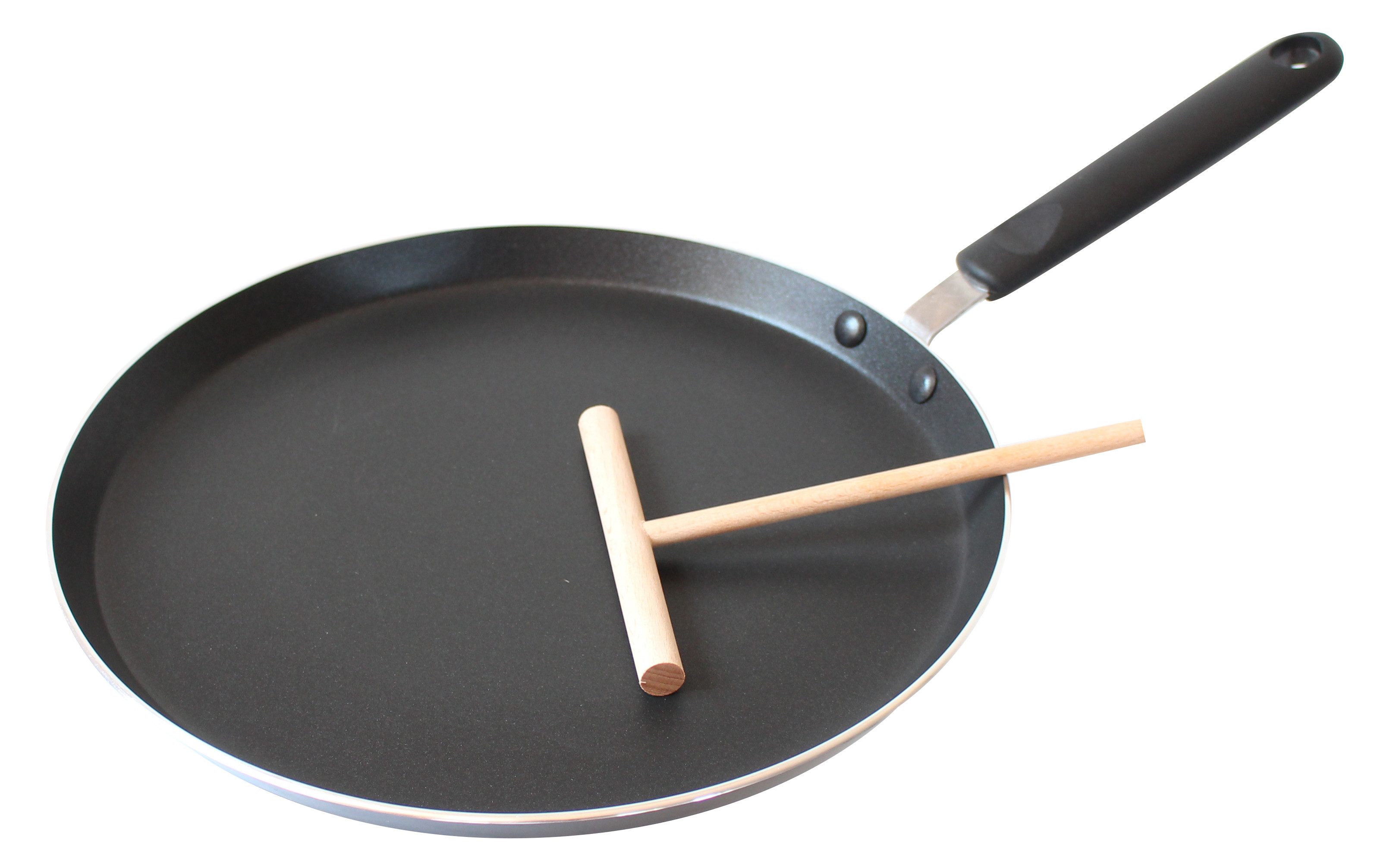 Elo Basic Crêpepfanne Leto, Crepepfanne + Teigverteiler, Aluminium (1-tlg), Pfanne inklusive Teigverteiler