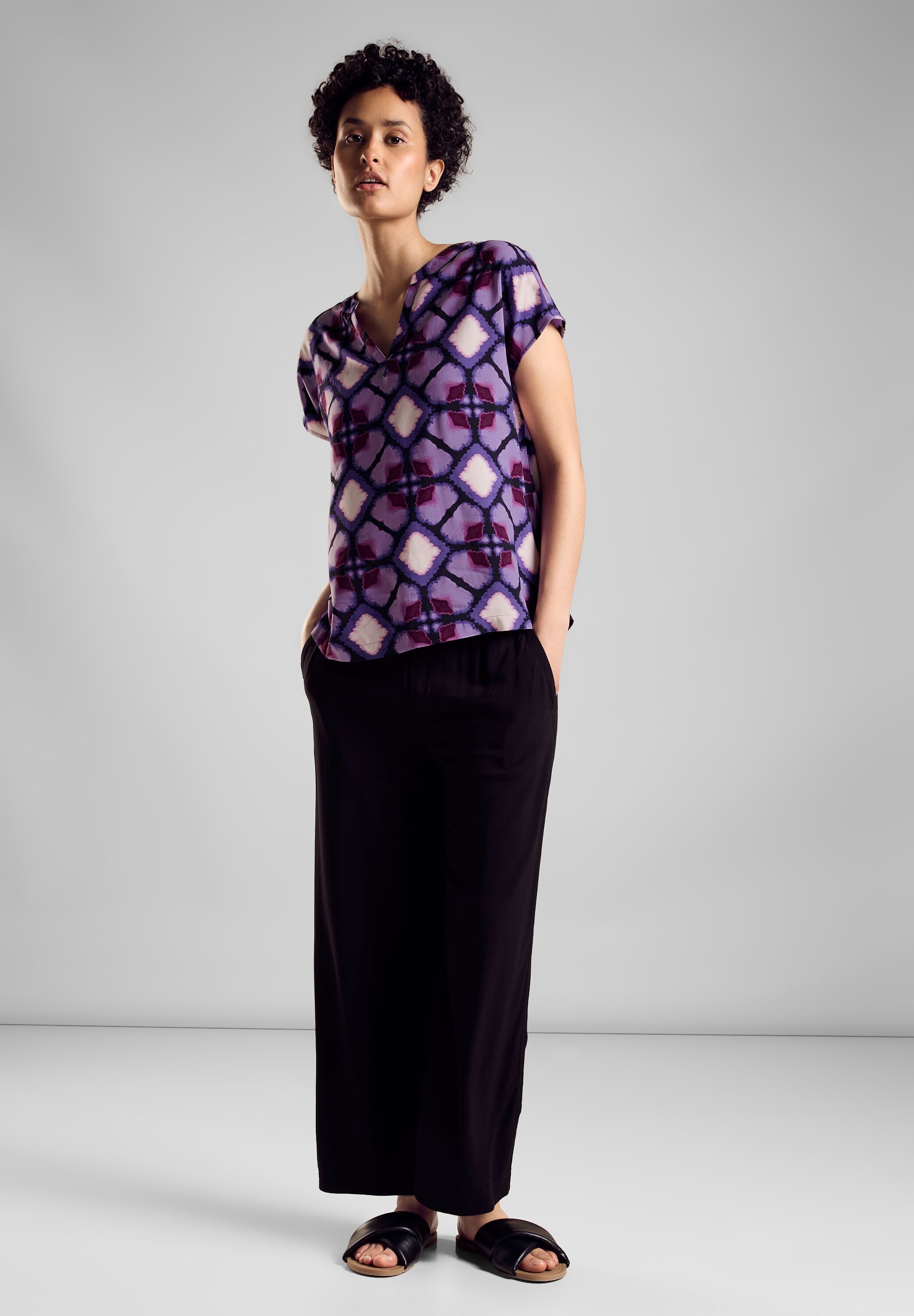 STREET ONE Blusentop mit All-Over Print