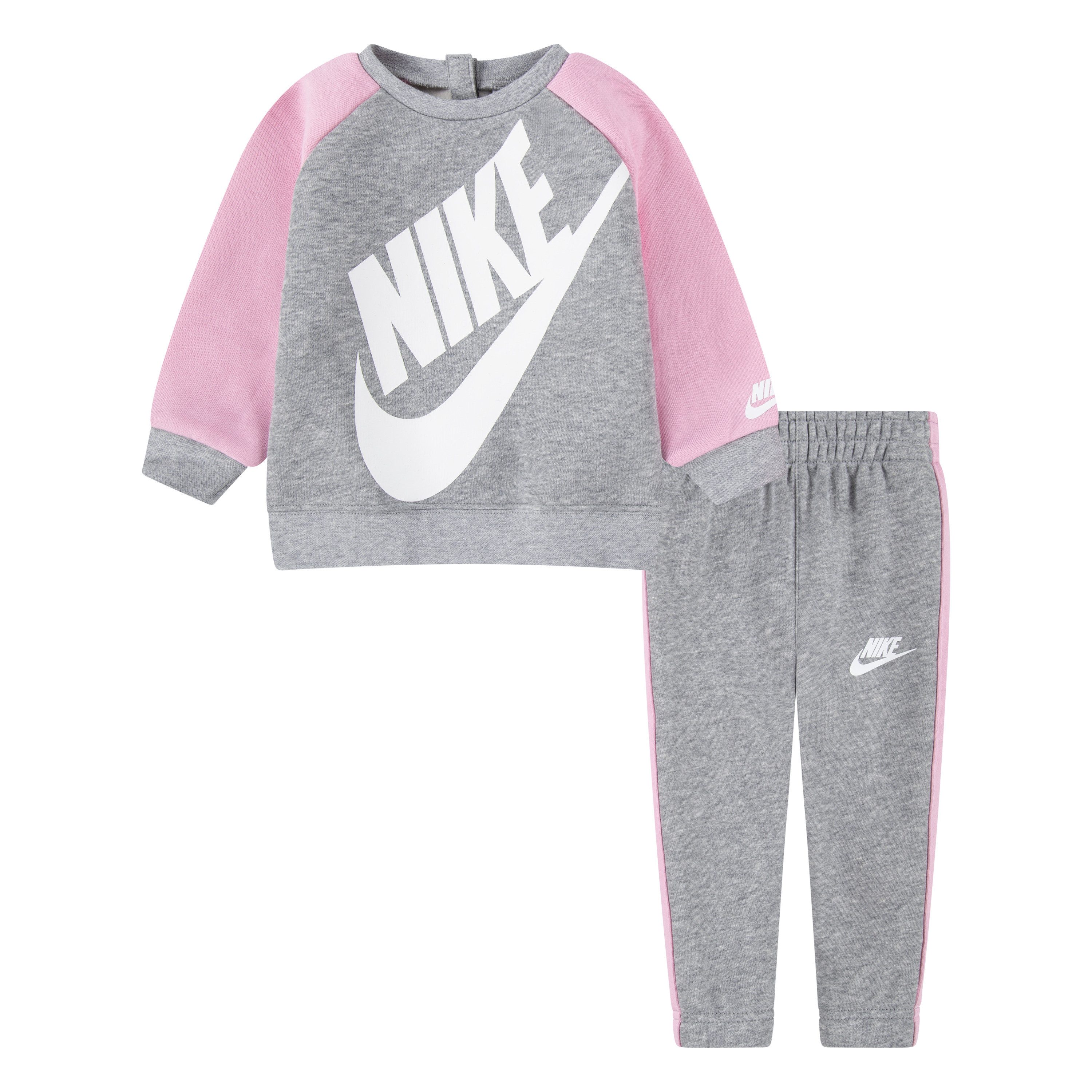 Nike Sportswear Jogginganzug NKN OVERSIZED FUTURA CREW SET (Set, 2-tlg), zweiteiliges Set, für Babys, flexible Passform, pflegeleicht