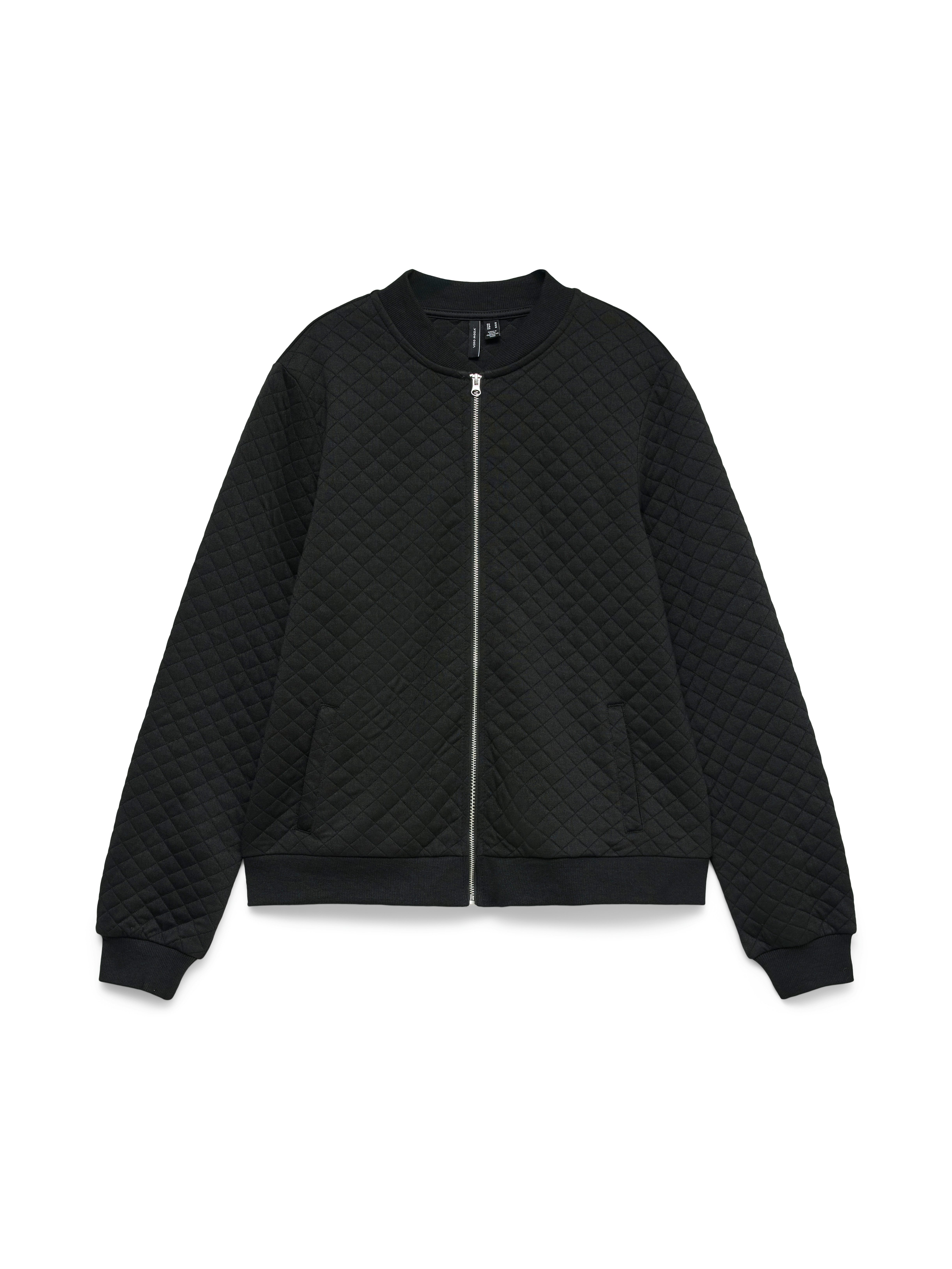 Vero Moda Blouson VMEVELYN LS QUILTED BOMBER JRS Materialmix, leicht gefüttert, Bomberjacken Style