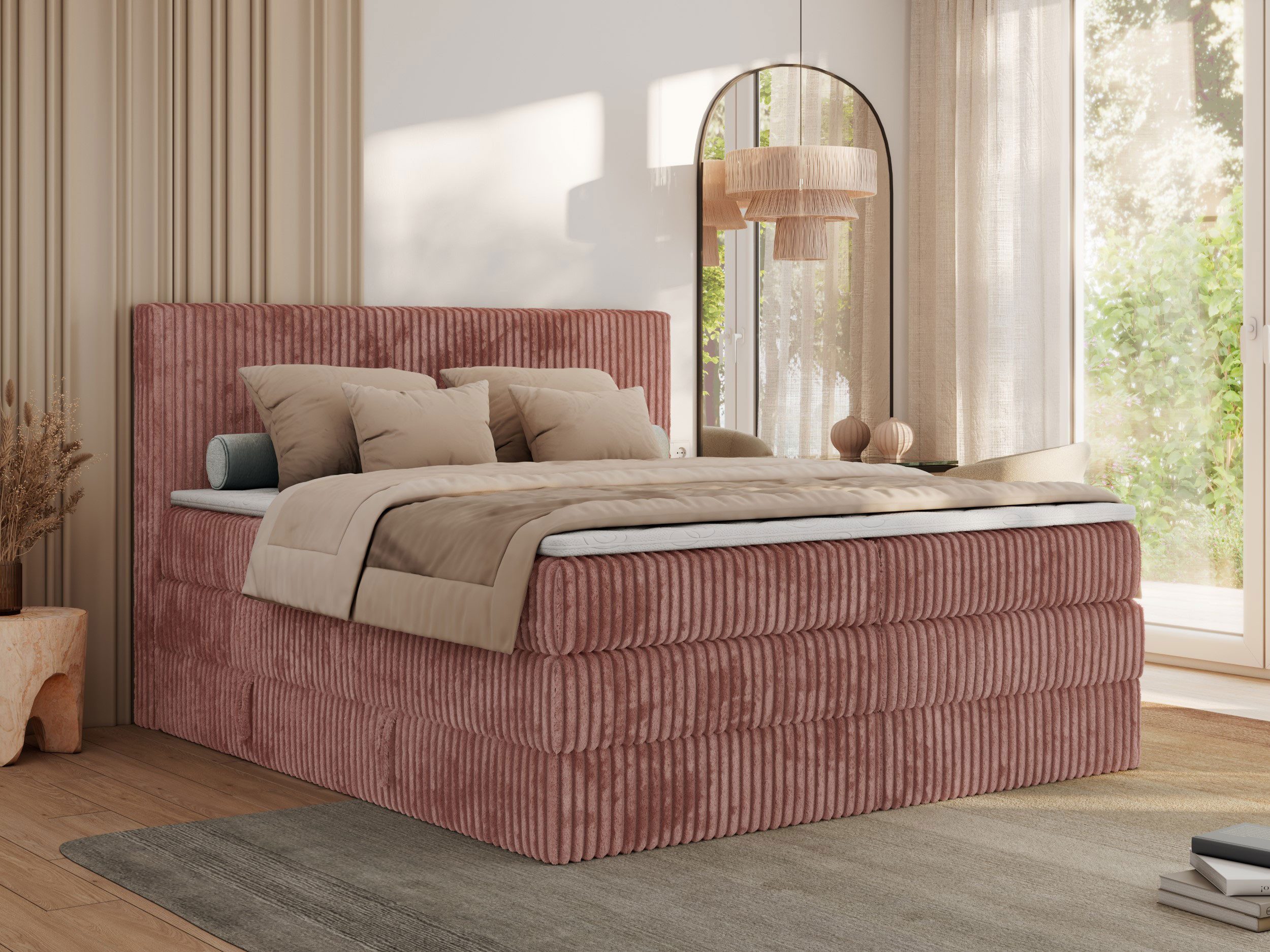MKS MÖBEL Boxspringbett TILIANO KING (Packung, günstig online kaufen
