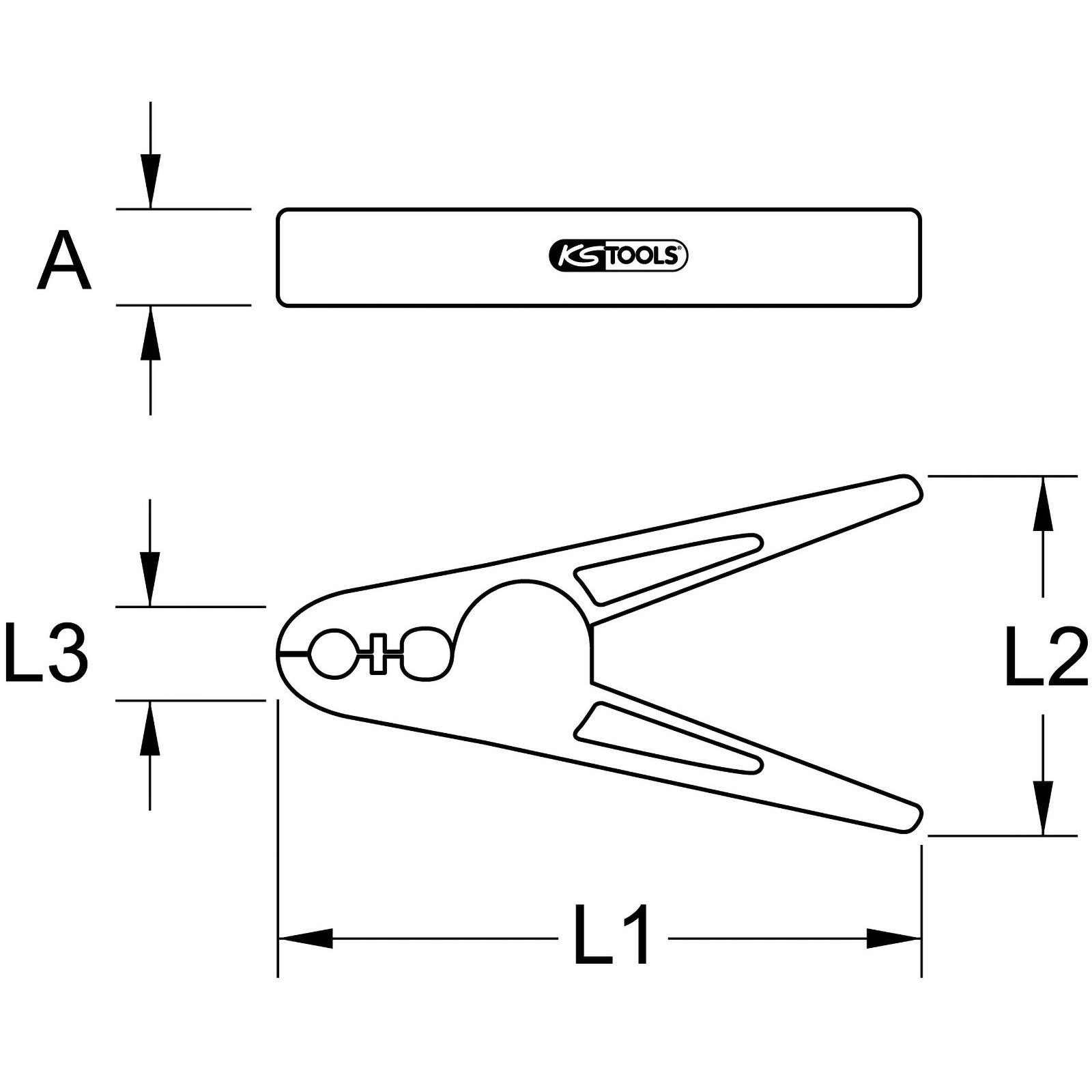 Thumbnail - KS Tools Drehmomentschlüssel KS TOOLS Kunststoff-Klammer mit Schutzisolierung groß 160 mm - 11...