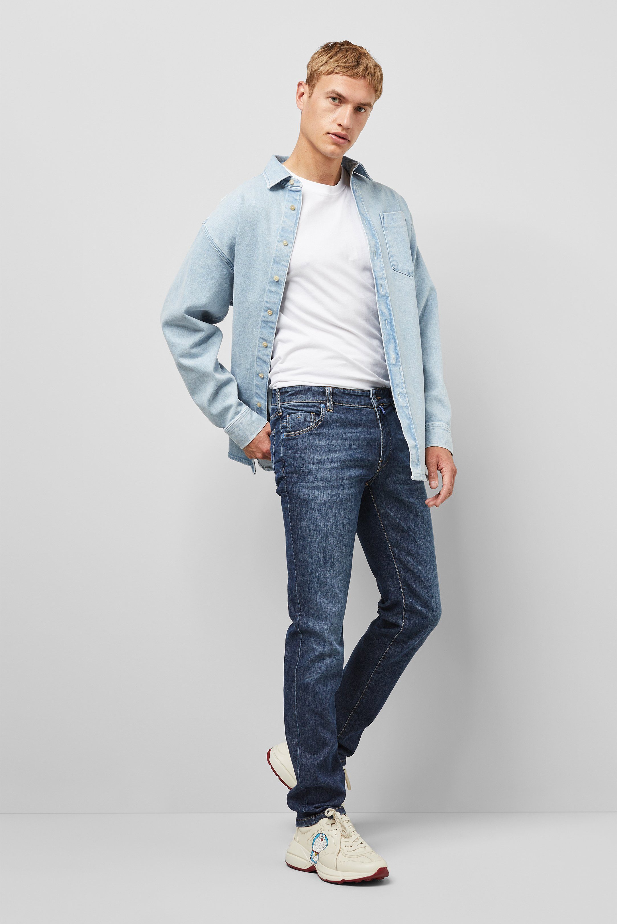 Fit Slim Performance Super Denim 5-Pocket-Jeans Stretch MEYER M5