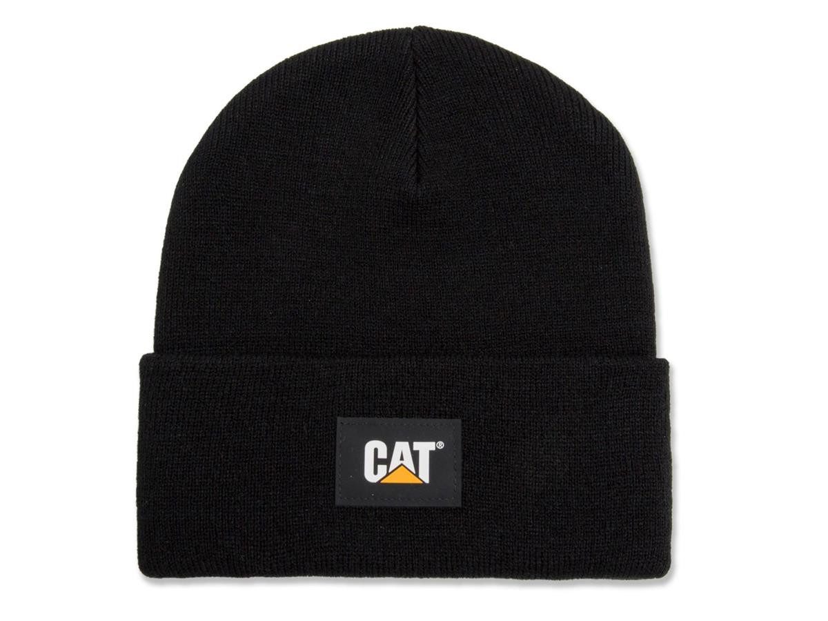 CAT Strickmütze Label Cuff Beanie One Size mit Logo