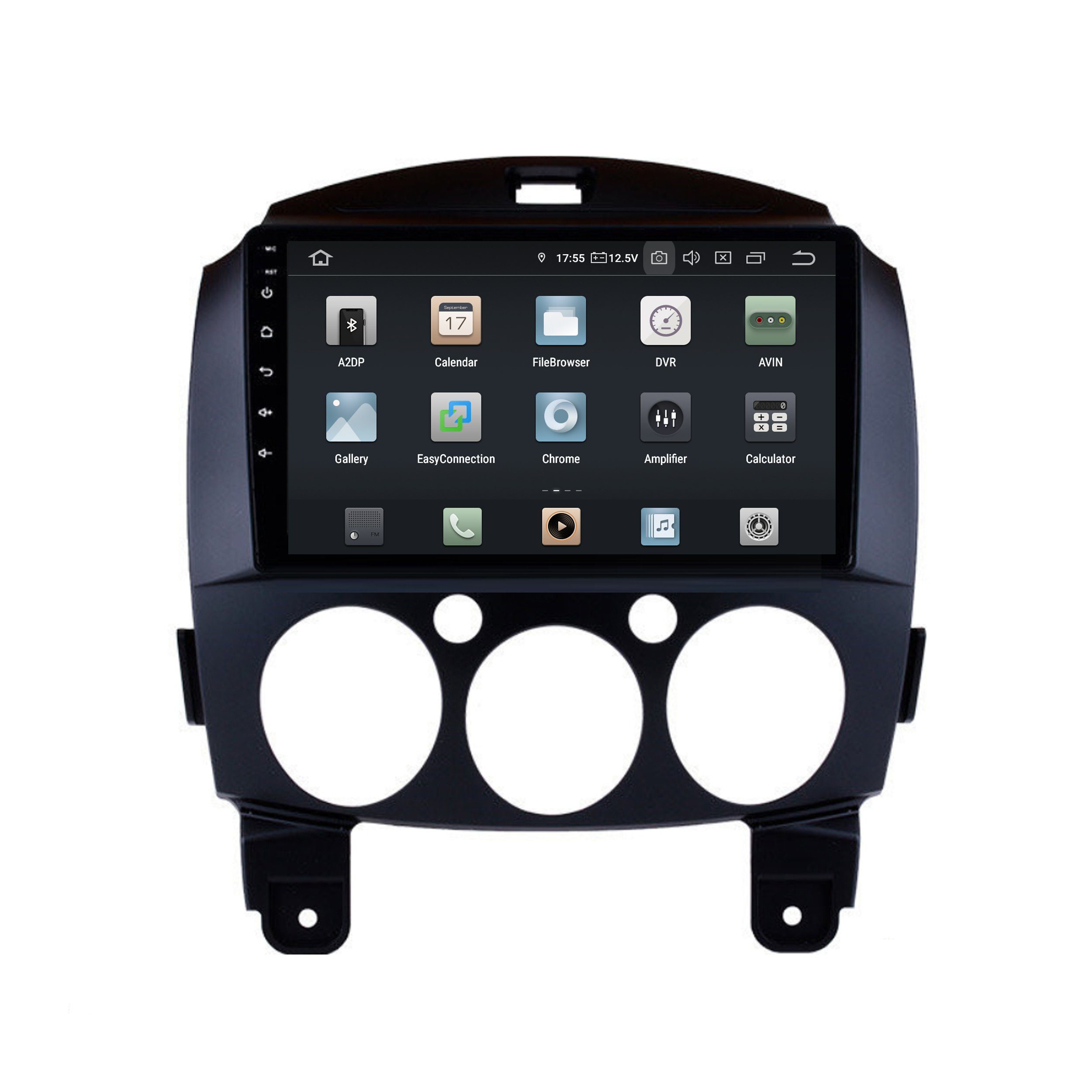 2 CarPlay Touchscreen GPS Einbau-Navigationsgerät AndroidAuto Android Autoradio Mazda Für TAFFIO 9"