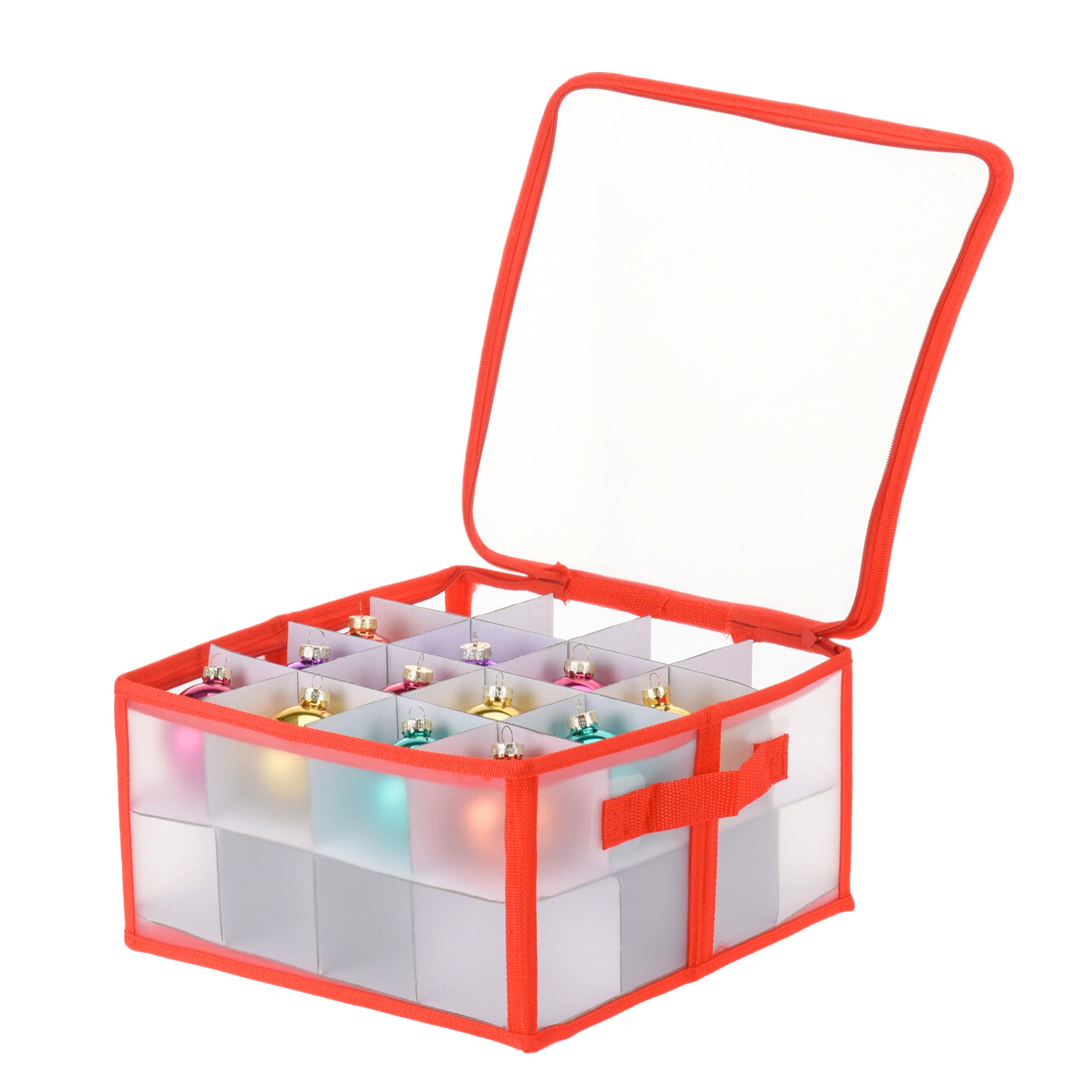 Spetebo Aufbewahrungstasche Aufbewahrungsbox für Christbaumkugeln (Packung, 1-tlg., Tasche für Christbaumkugeln), Weihnachtsschmuck Sortierbox Tragetasche