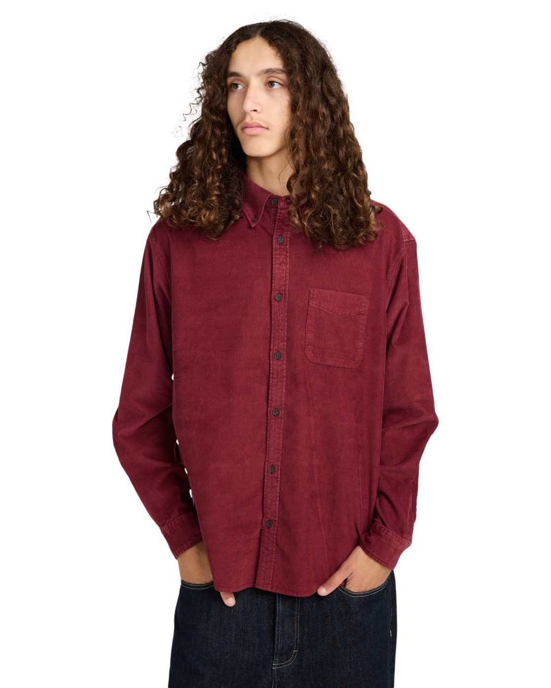 Element Langarmhemd Button Down Regular Corduroy