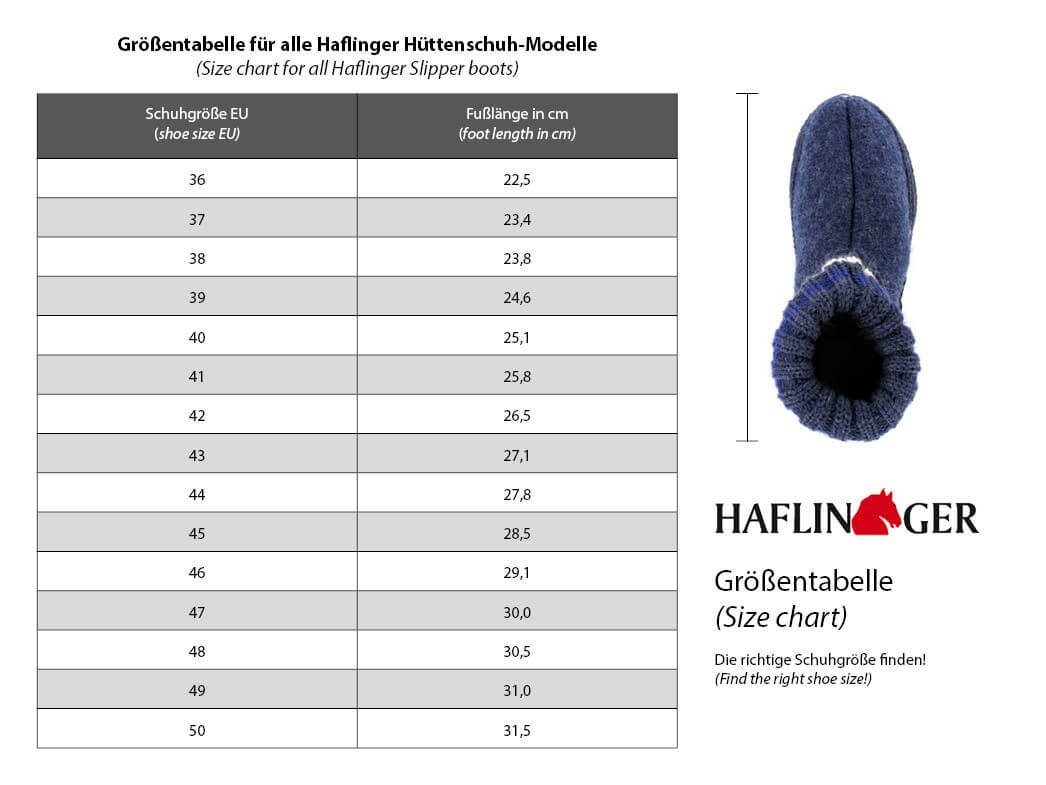 Haflinger Hüttenschuh in Übergröße mit Hausschuh anthrazit Feinstrickkragen