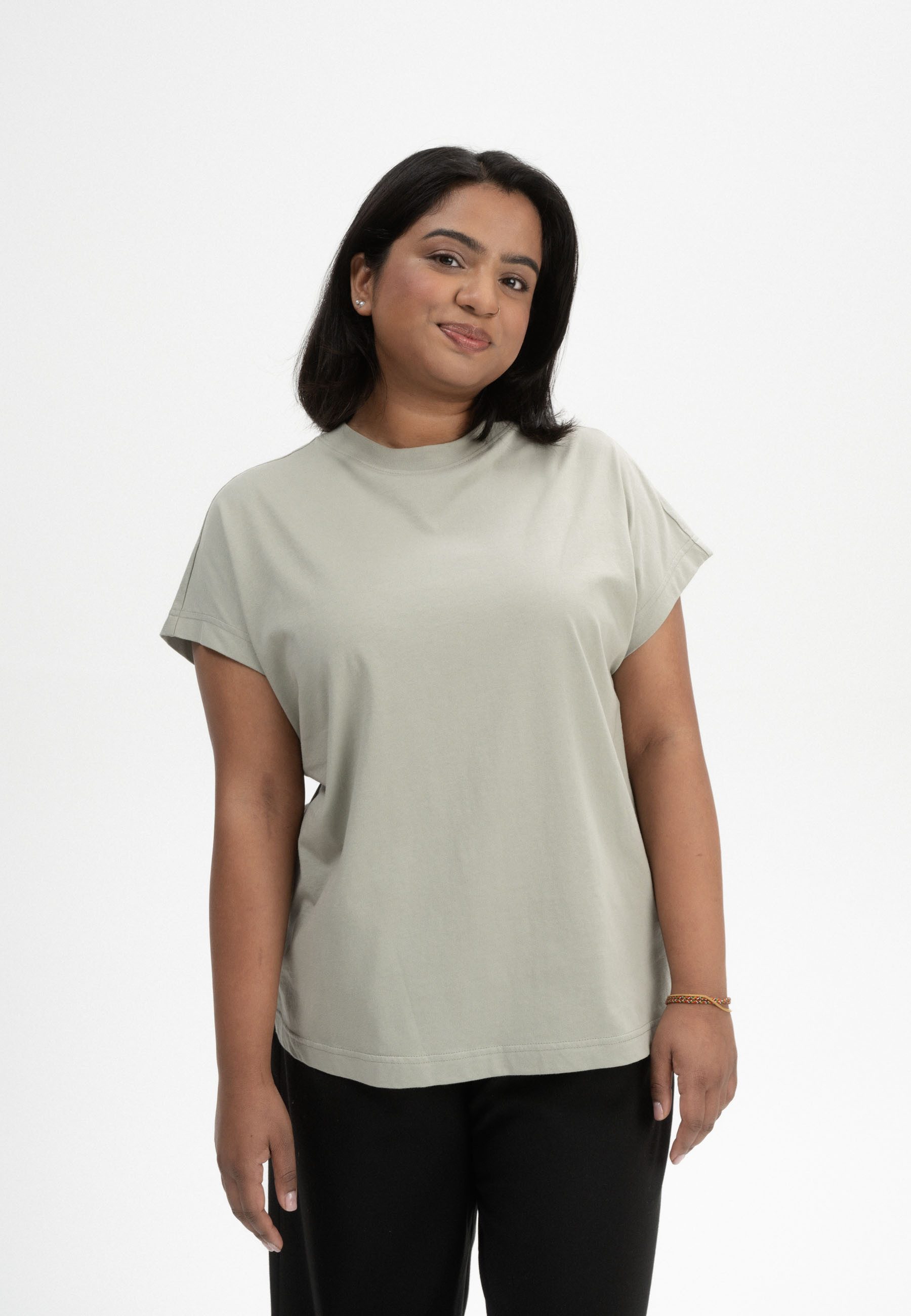 MELA Kurzarmshirt Damen T-Shirt MADHU Fein günstig online kaufen