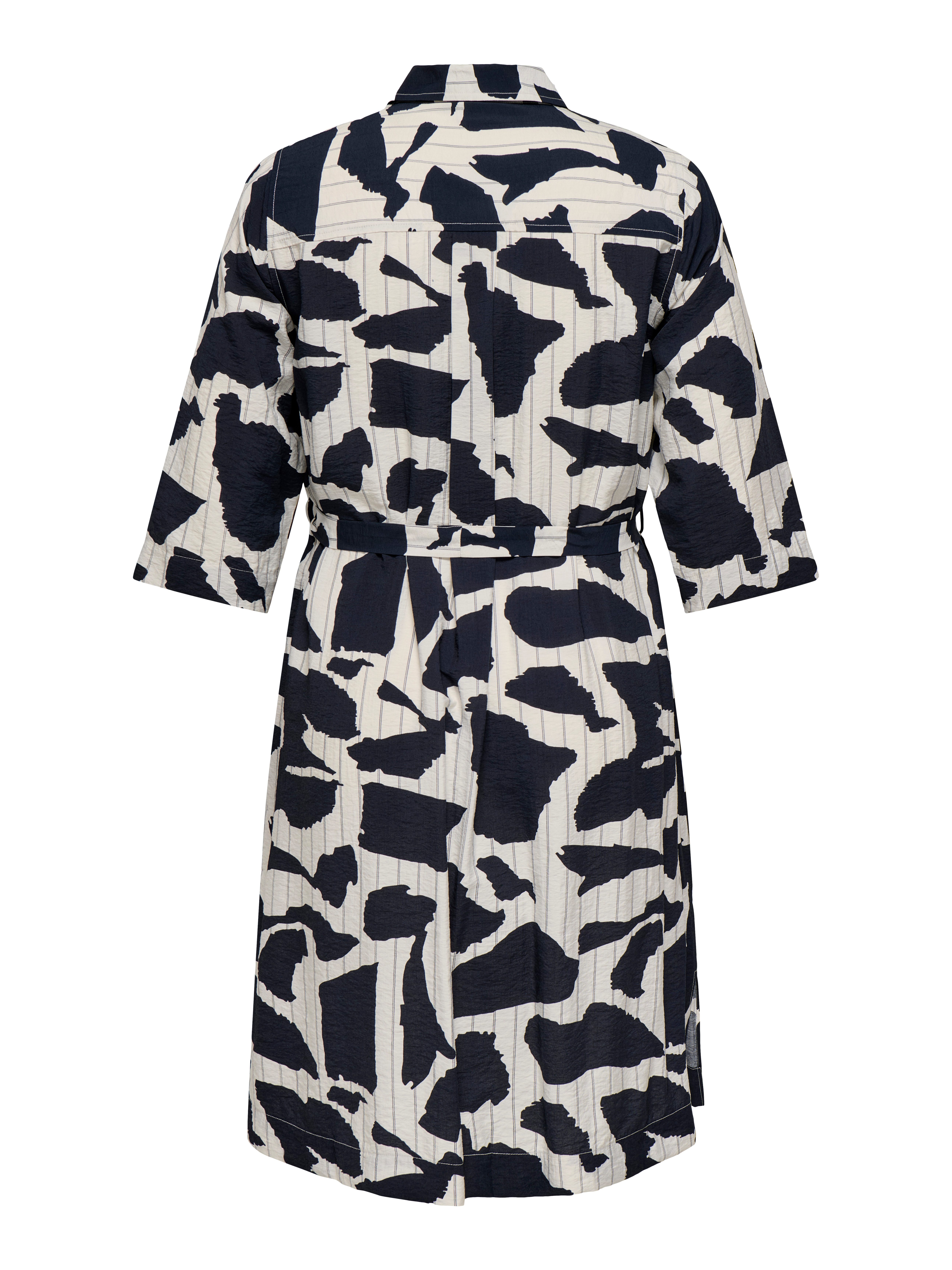 ONLY CARMAKOMA Sommerkleid CARMISIA LIFE 3/4 BLK SHIRT DRESS WVN