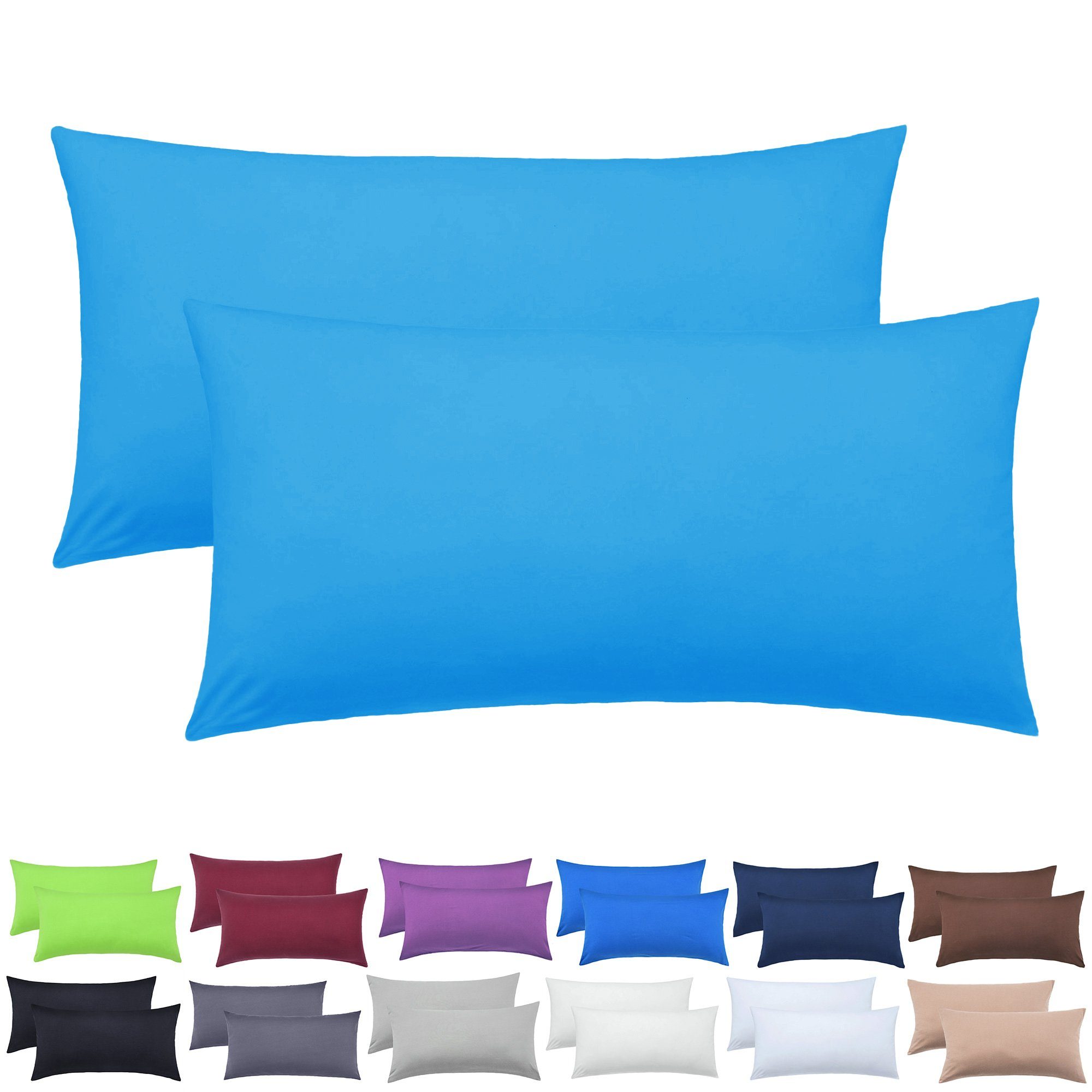 NatureMark Kissenbezüge 2er Pack Jersey Kissenbezug günstig online kaufen