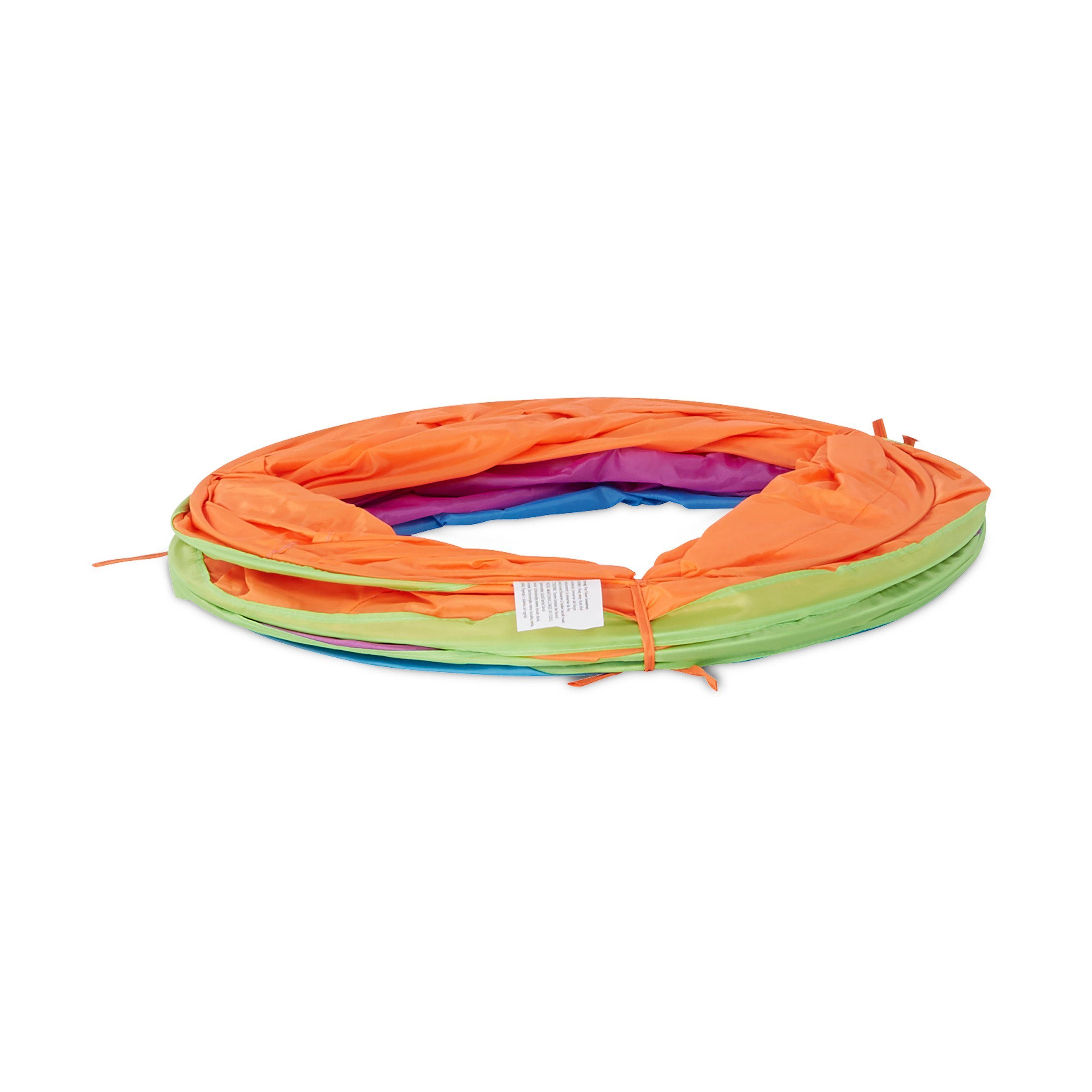 relaxdays Spieltunnel Farbenfroher Spieltunnel für Kinder