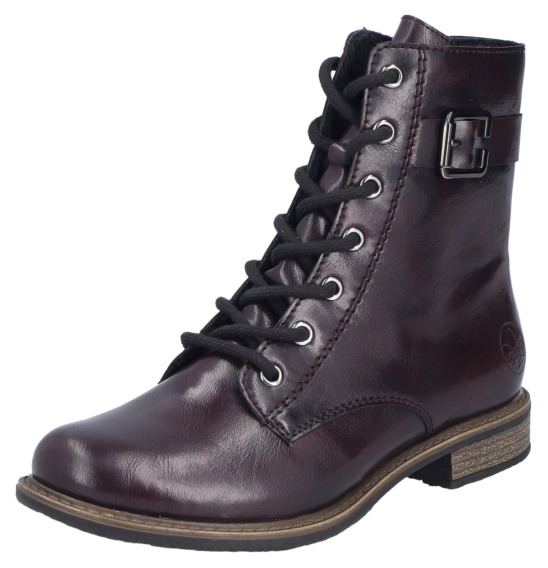 Rieker Schnürstiefelette Schnürboots, Blockabsatz, mit Reißverschluss günstig online kaufen