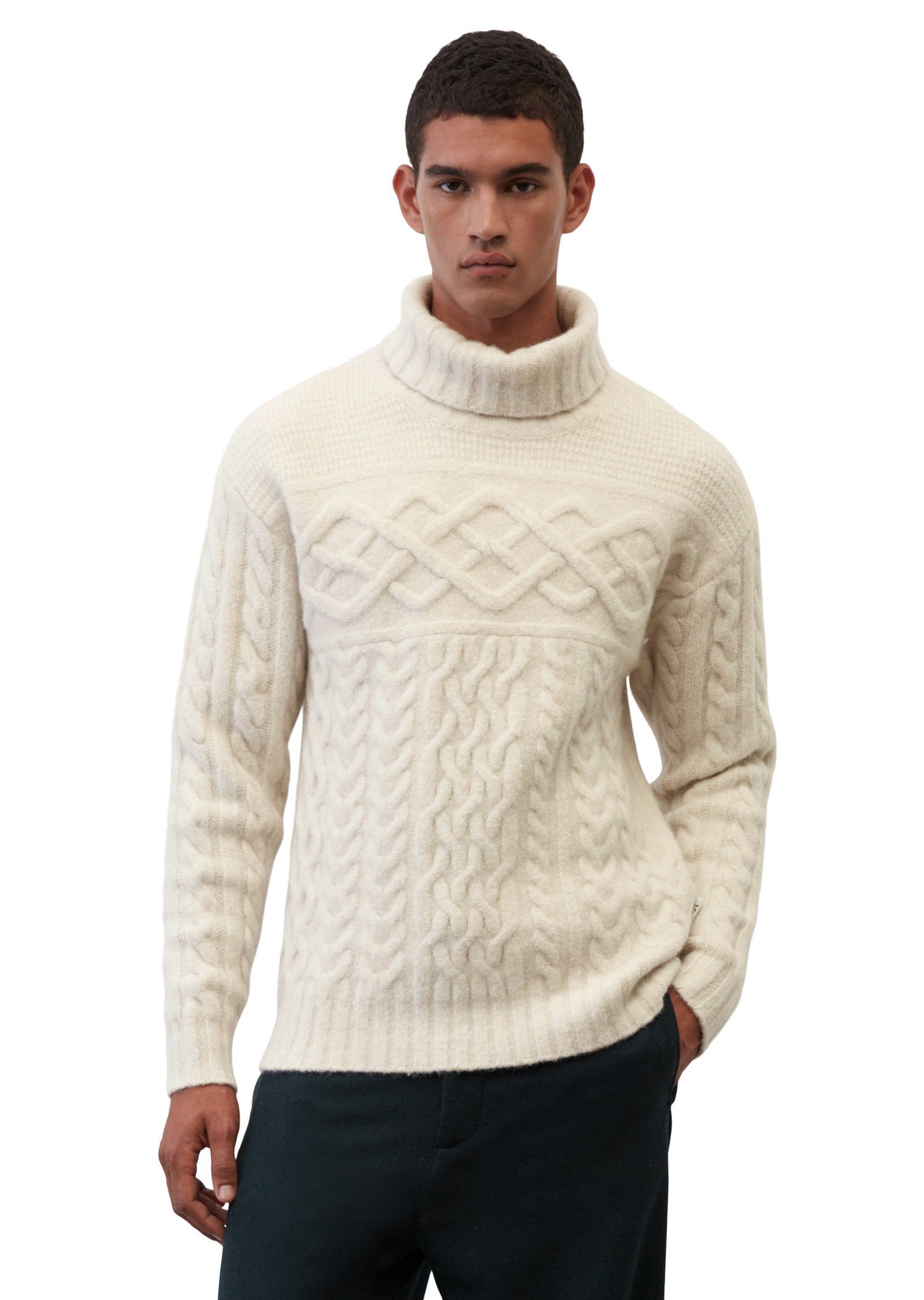 Rollkragen Pullover Marco Polo Schurwolle Pullover Rollkragen