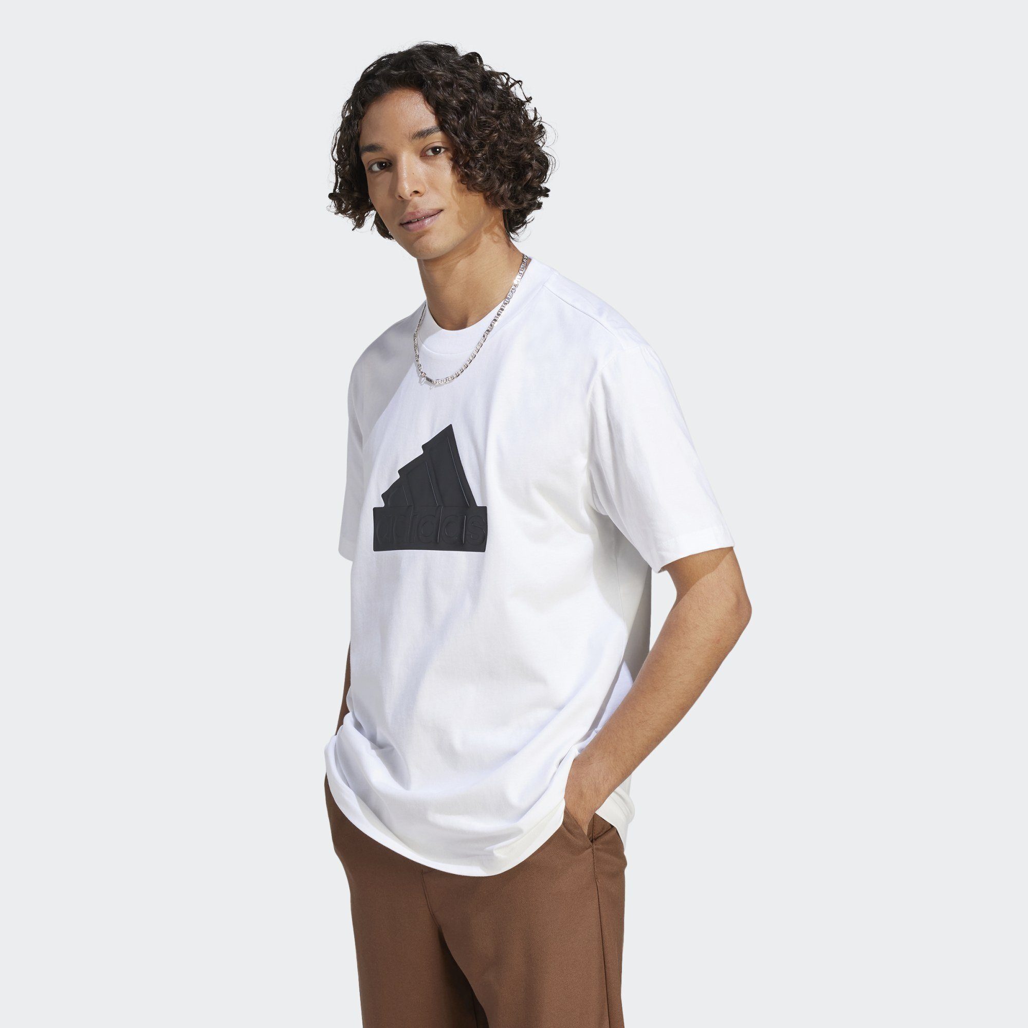 SPORT FUTURE Black BOMBER T-SHIRT / OF T-Shirt Sportswear BADGE ICONS White adidas
