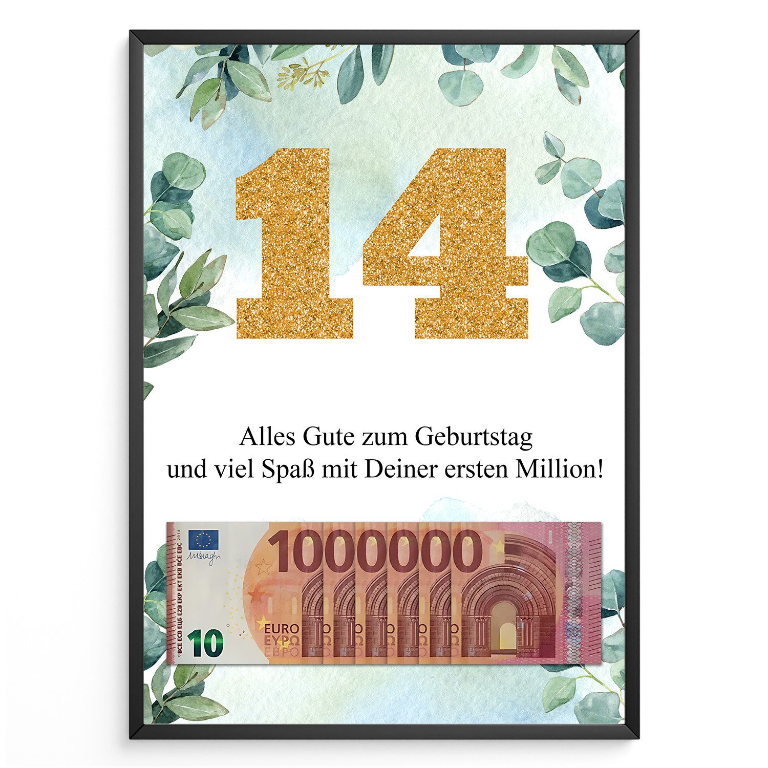 Tigerlino Poster Geldgeschenk Geburtstag Frauen Männer günstig online kaufen