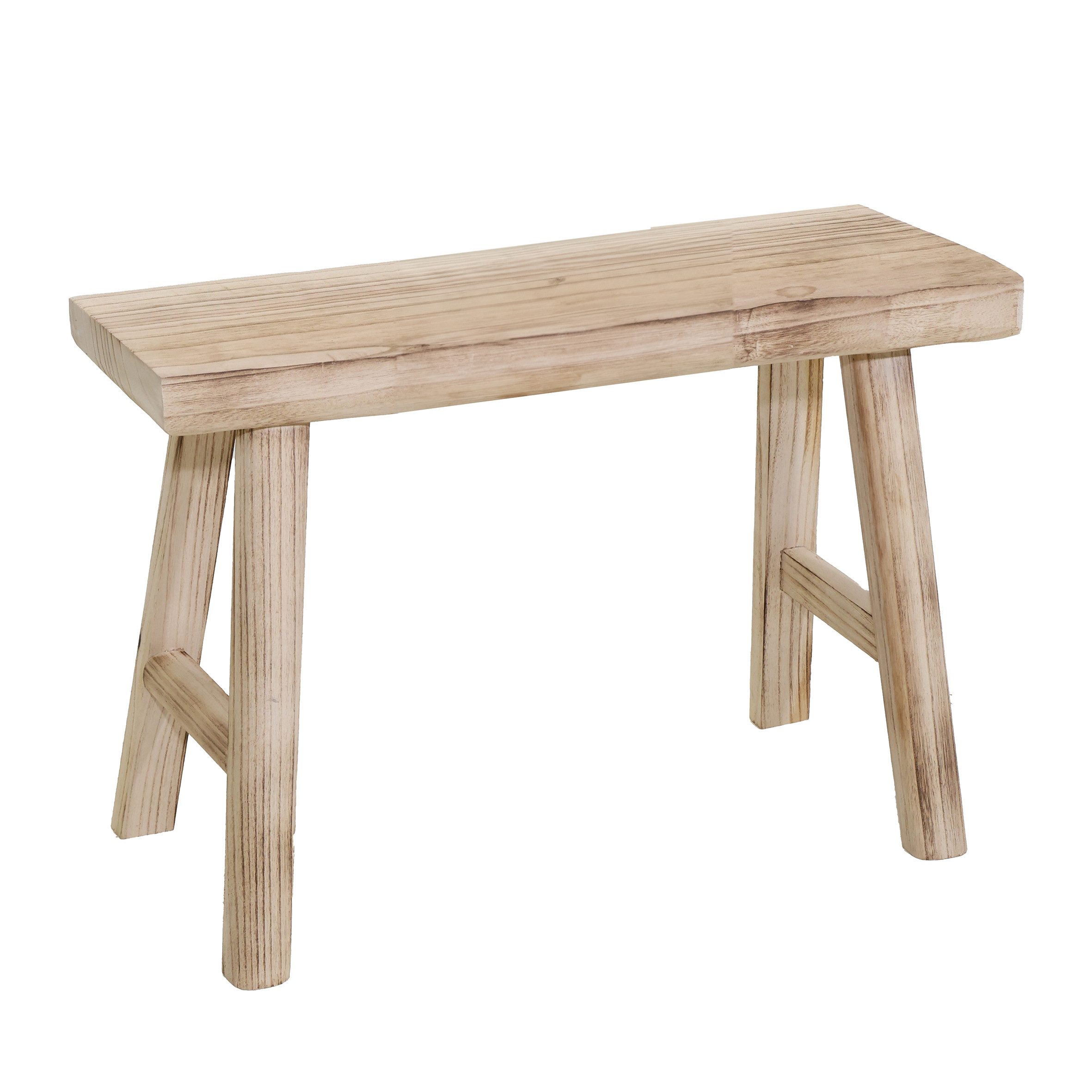 Spetebo Blumenhocker Holz Bank natur (rechteckig, günstig online kaufen