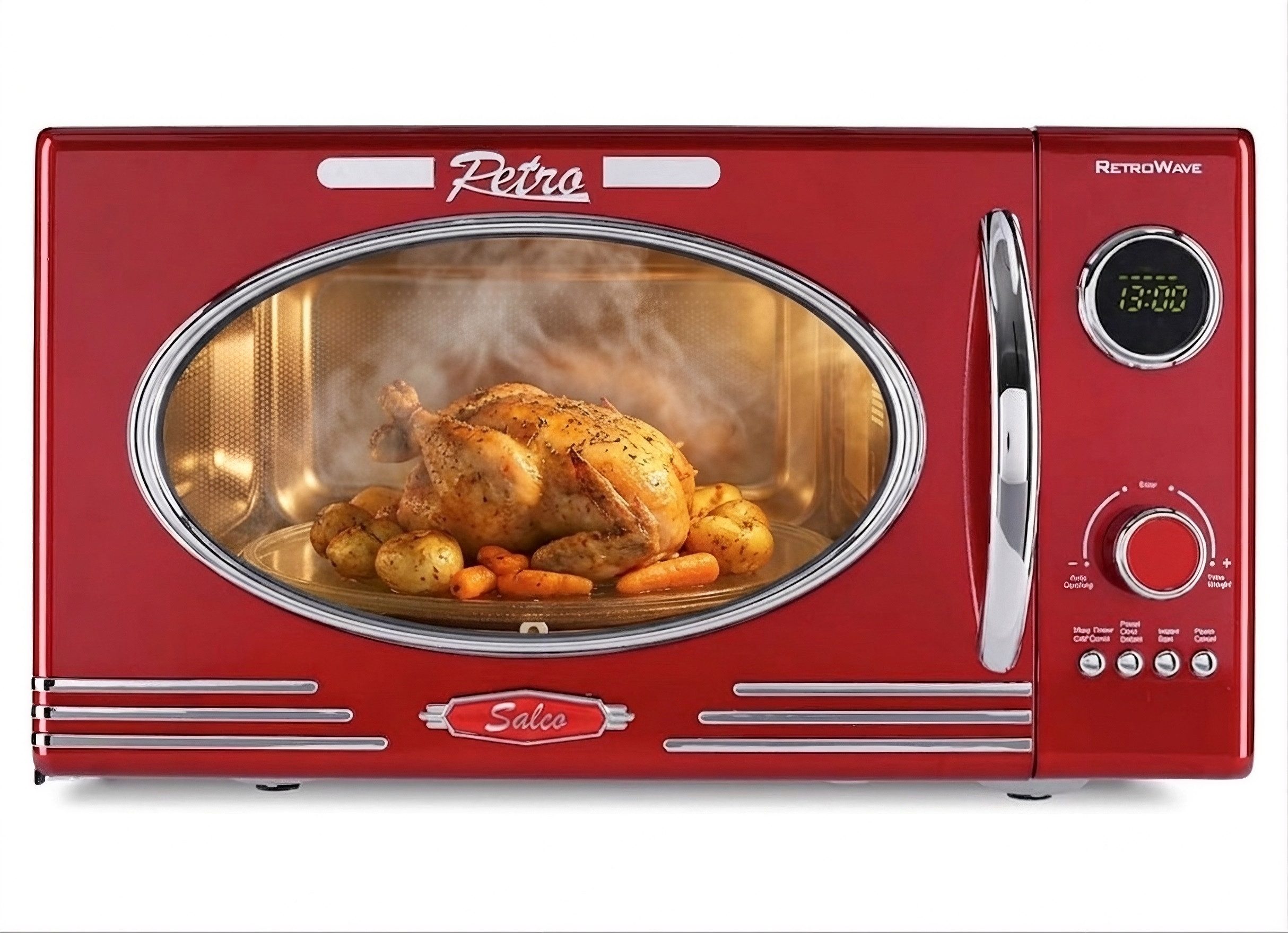 SALCO Mikrowelle, Mikrowelle, Grill, 23,00 l, Einfache Handhabung 900W Grill 12 Garfunktionen Express-Funktion