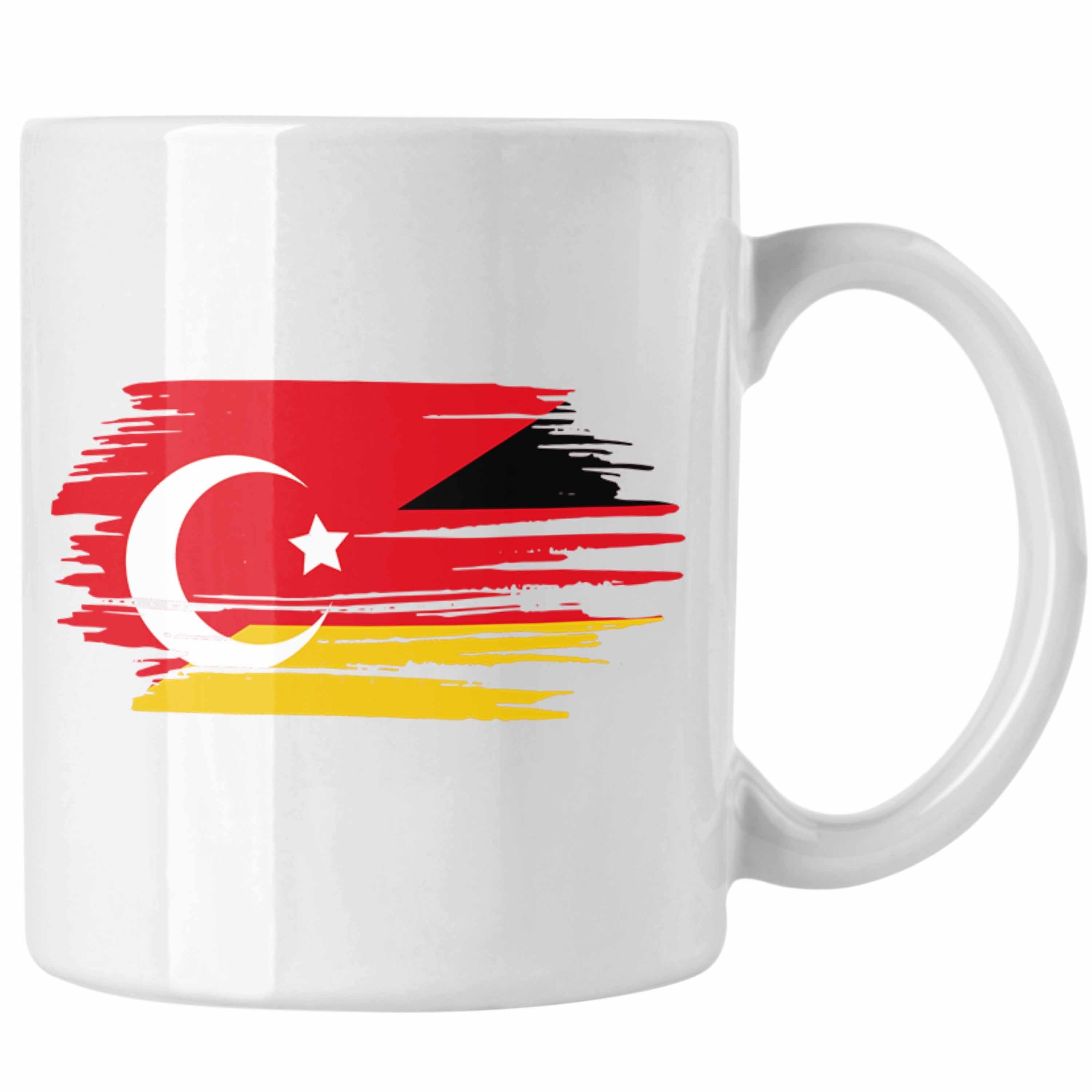 Türken - Geschenk Türke Deutschland Halb Trendation Tasse Tasse Geschenkidee Halb Türke Trendation Weiss