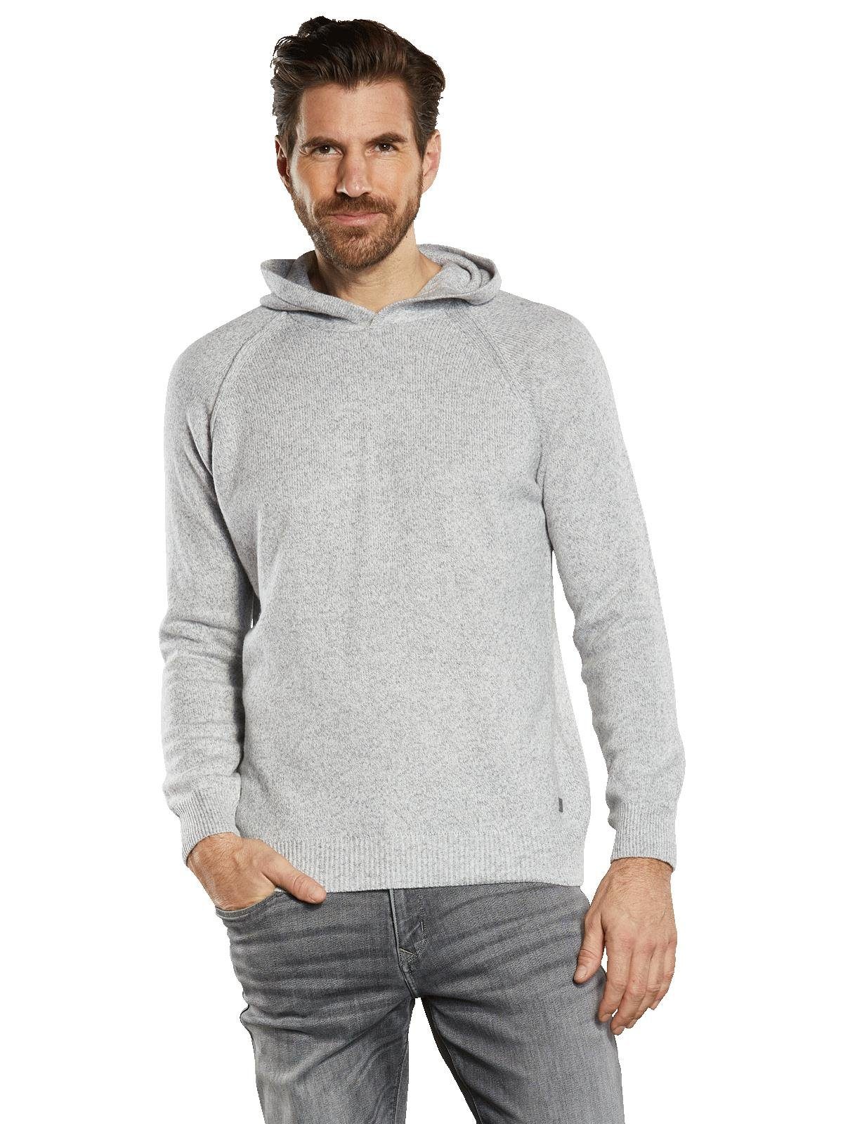 ENGBERS GERMANY Kapuzenpullover ENGBERS GERMANY Herren Pullover mit Kaschmir-Anteil, Silbergrau