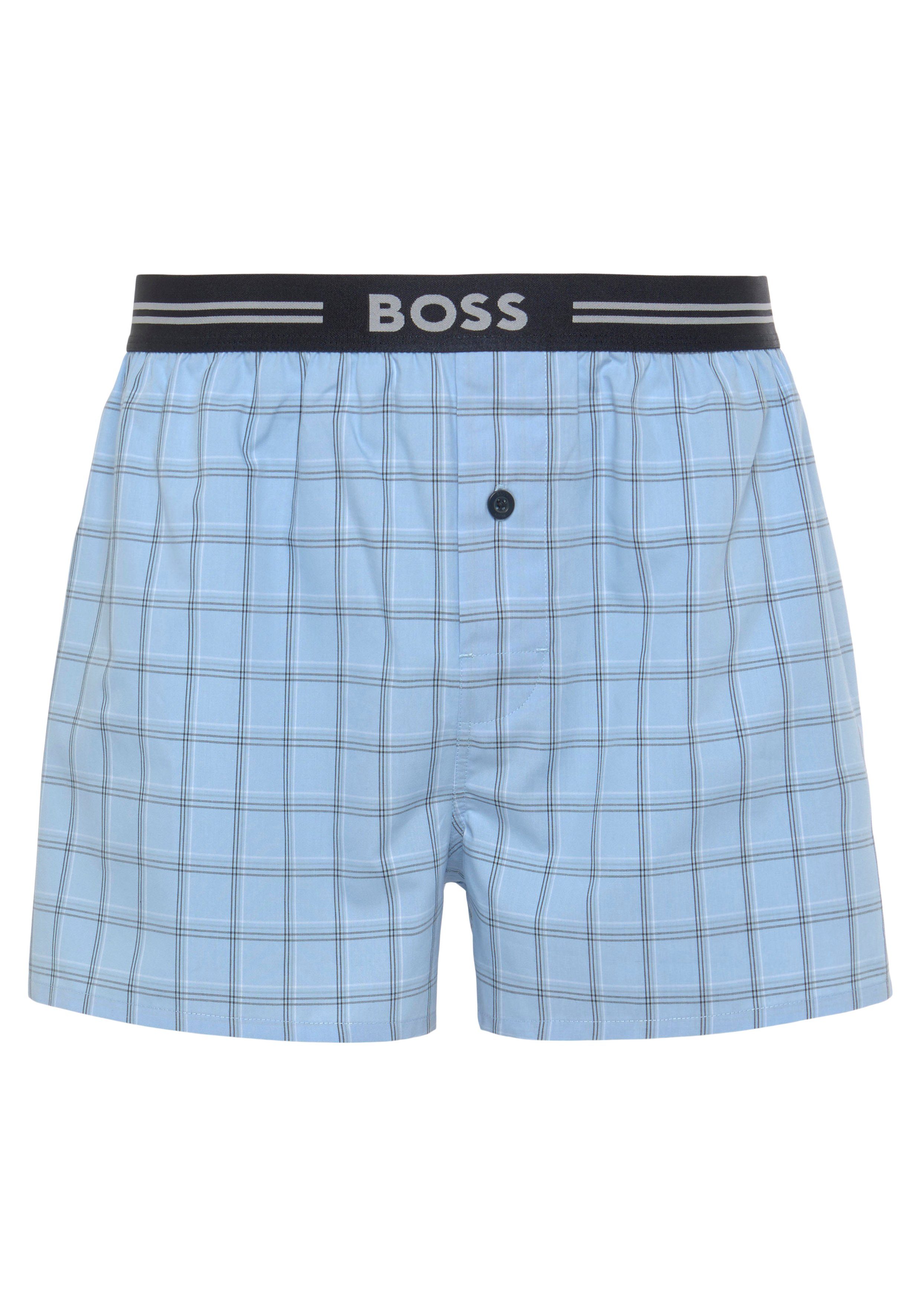 BOSS Boxershorts 3P Woven Boxer (Packung, 3-St., 3er Pack) mit Eingriff mit günstig online kaufen