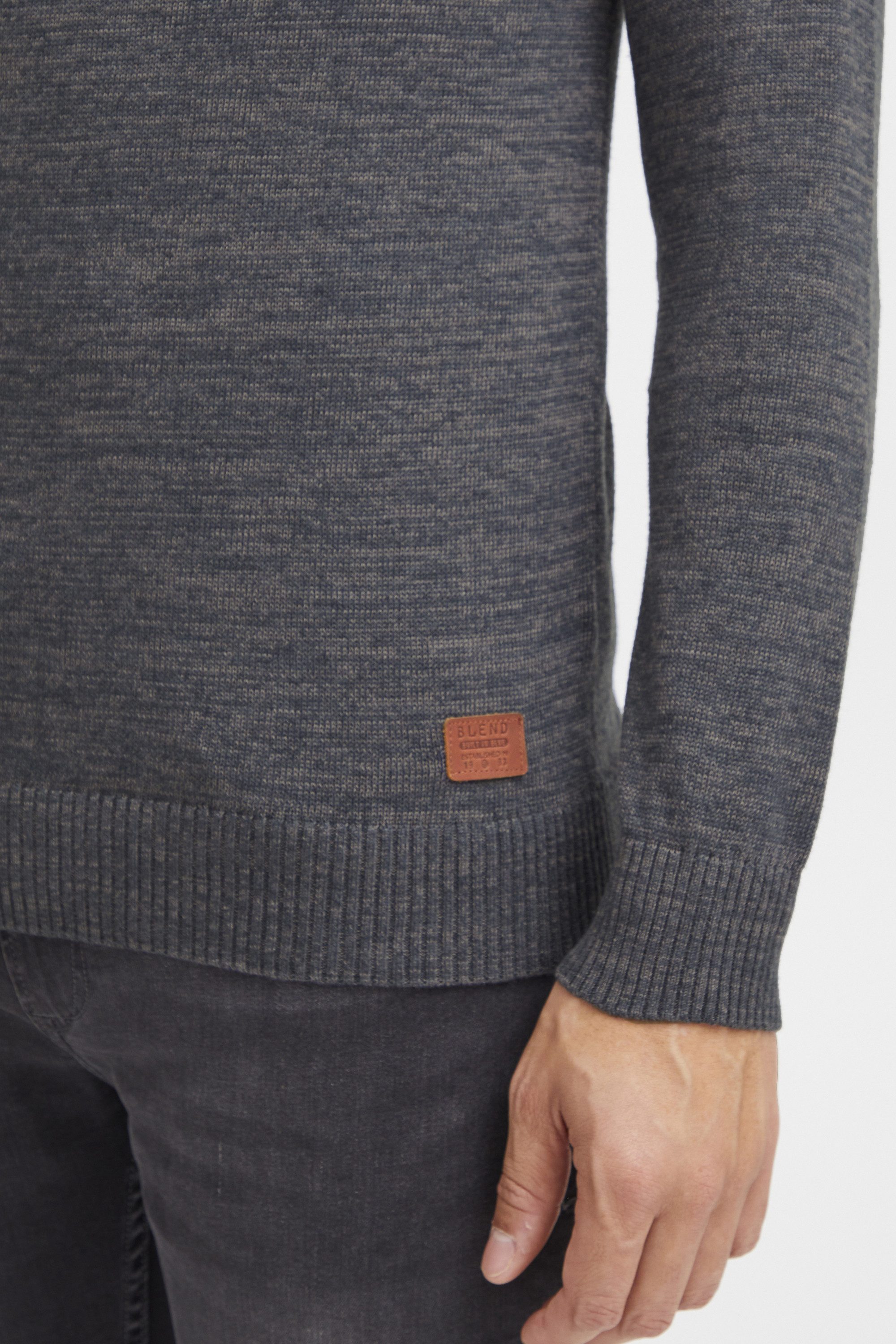 Blend Troyer BHDanovan Strickpullover in MeLange-Optik