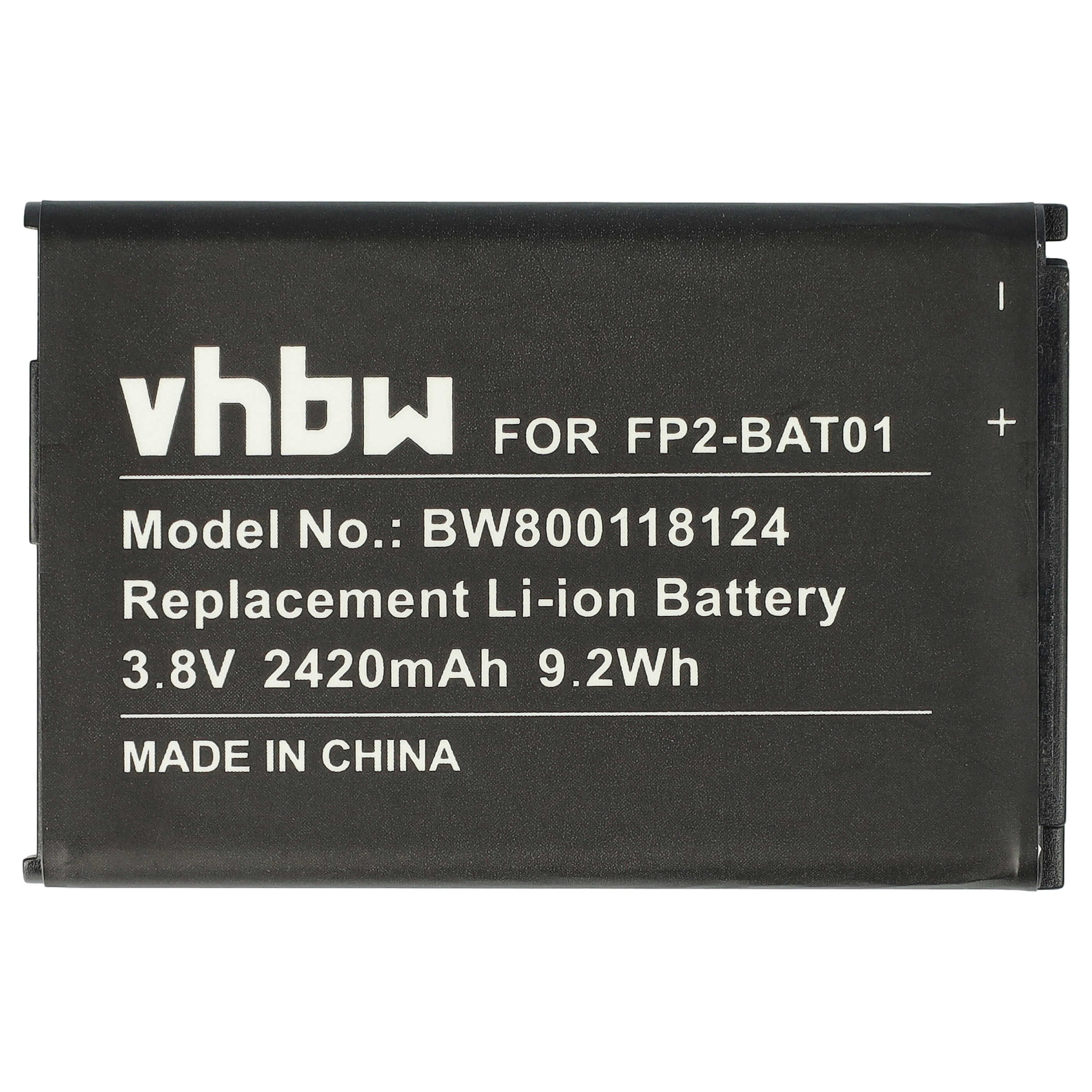 vhbw Ersatz für Fairphone FP2-BAT01 für Smartphone-Akku Li-Ion 2420 mAh (3,8 V)