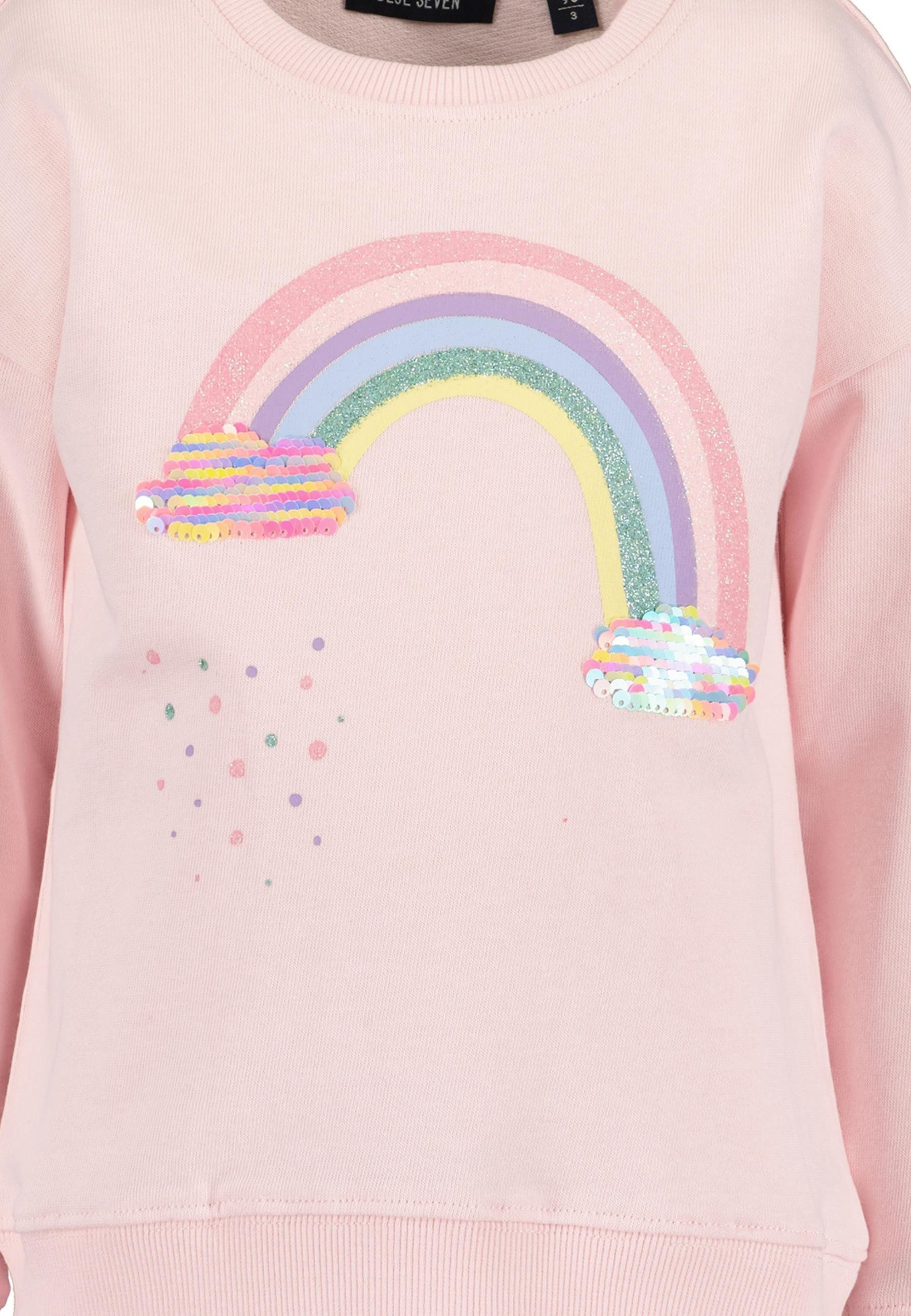 Blue Seven Sweatshirt mit tollem Frontmotiv mit Wendepailletten