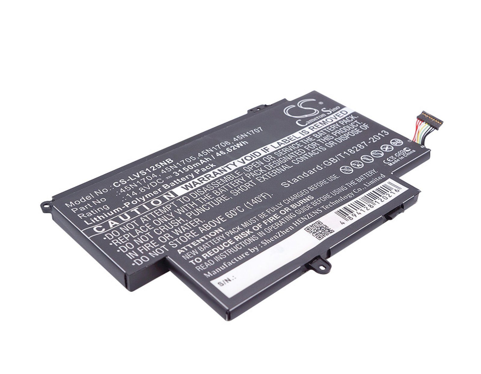 Powery Akku für Lenovo Typ 45N1705 Laptop-Akku 3150 mAh (14.8 V)