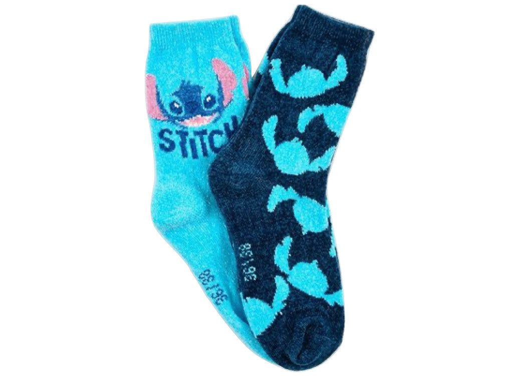 Stitch Socken Stitch 2 Paar Kuschelsocken für Damen Gr.36-41