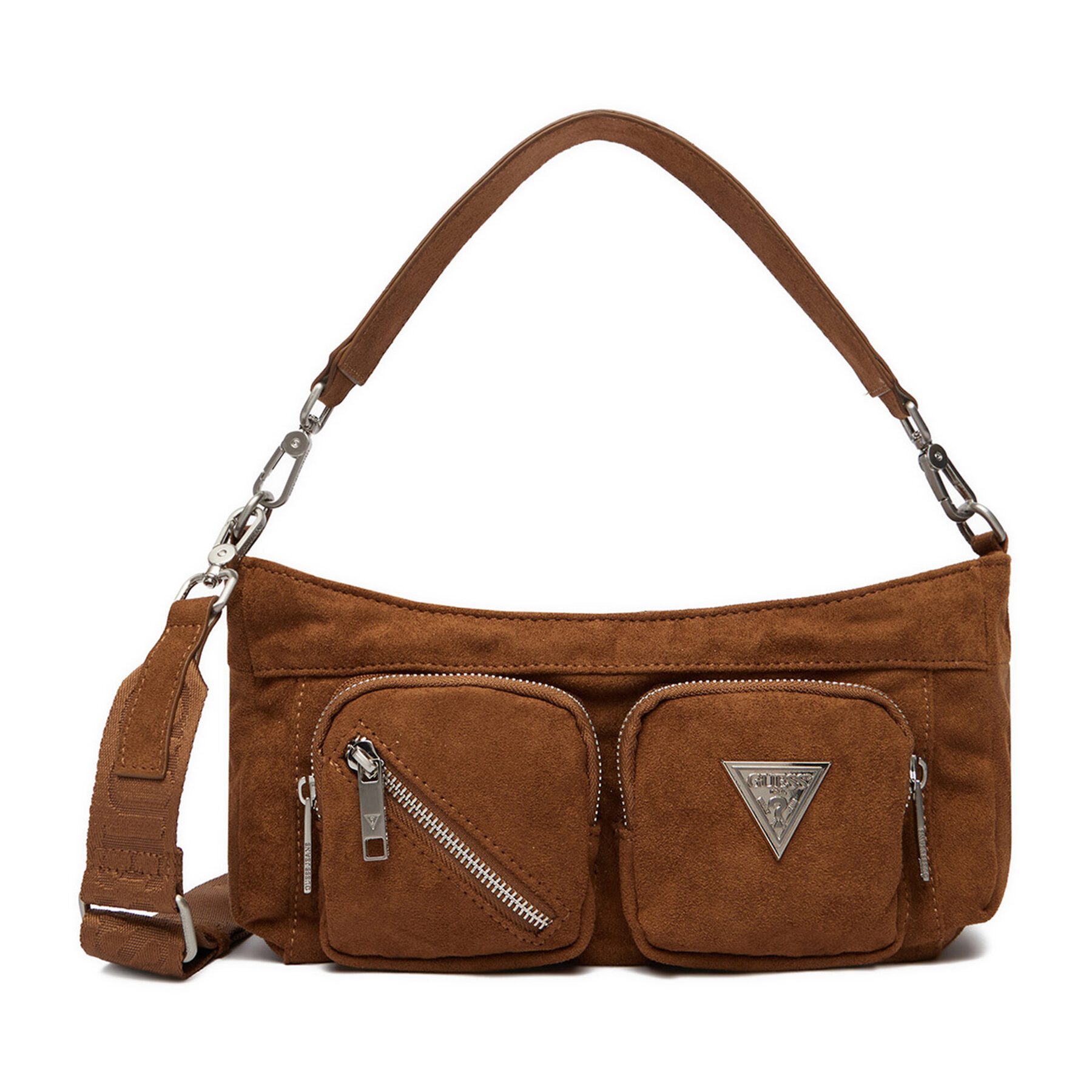 GUESS JEANS Umhängetasche Guess Jeans Damen Tasche Braun