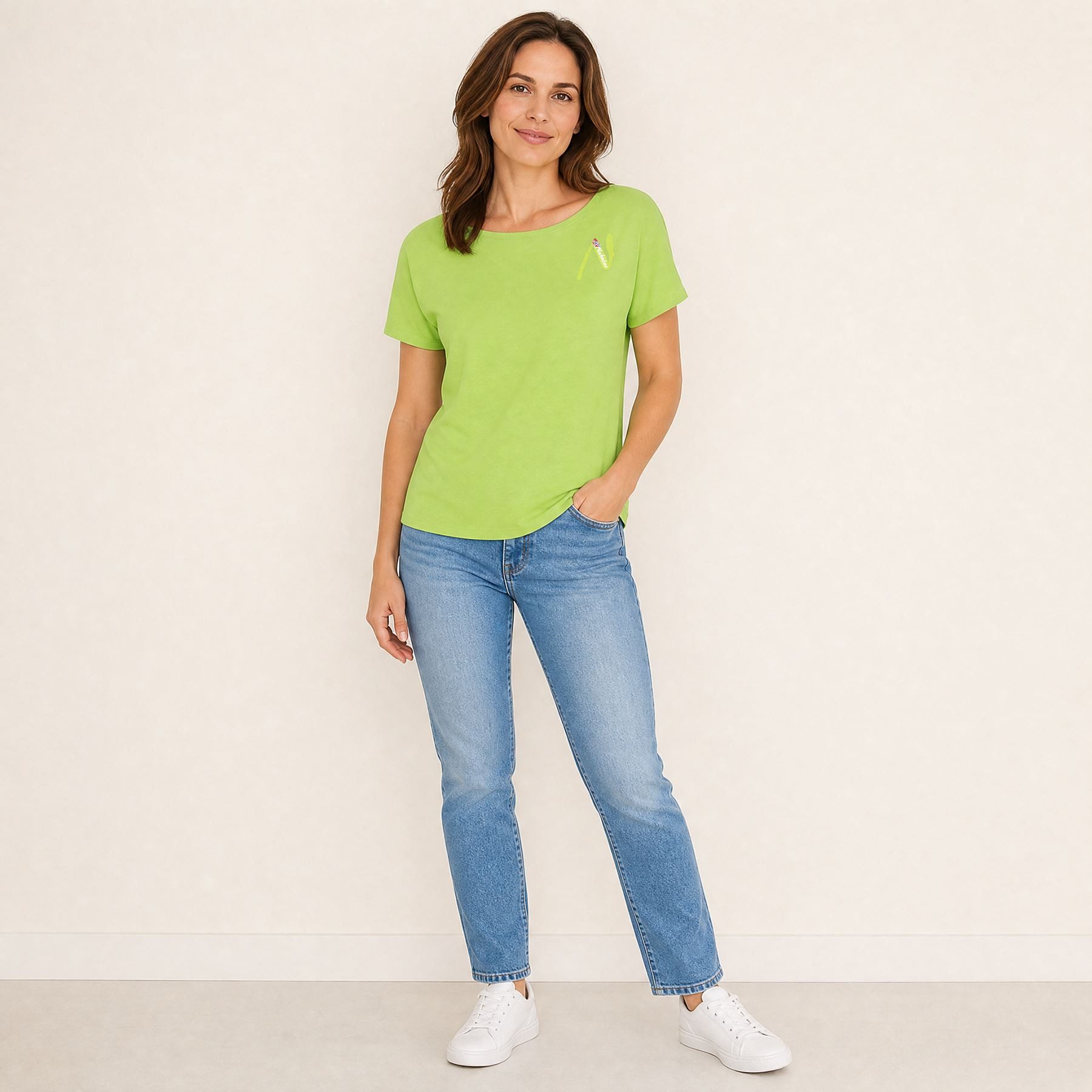 Nebulus T-Shirt ARIELLE, P6993 - Damen, limettengrün, XL/42