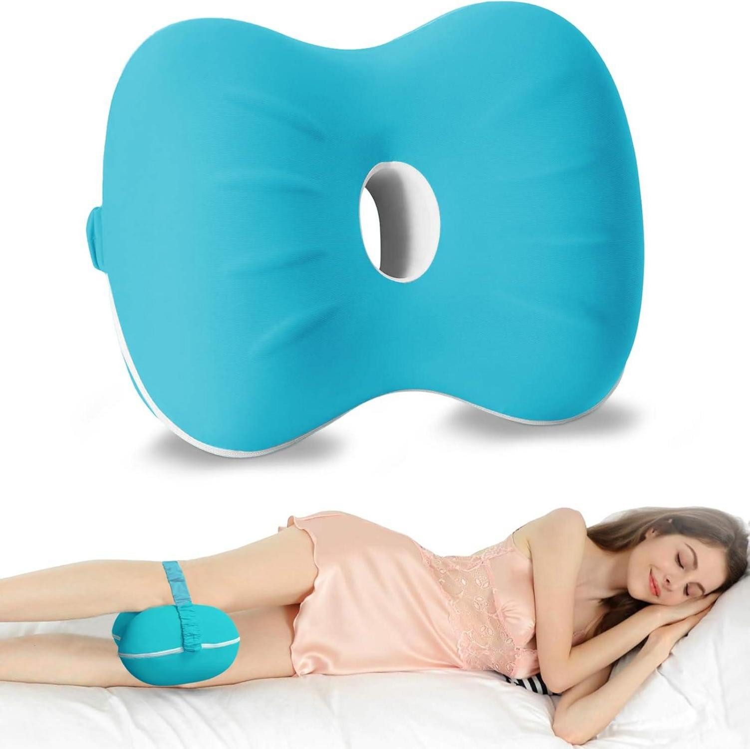 LuxusKollektion Lagerungskissen Orthopädisches Kniekissen Memory Schaum Seitenschläfer Kissen