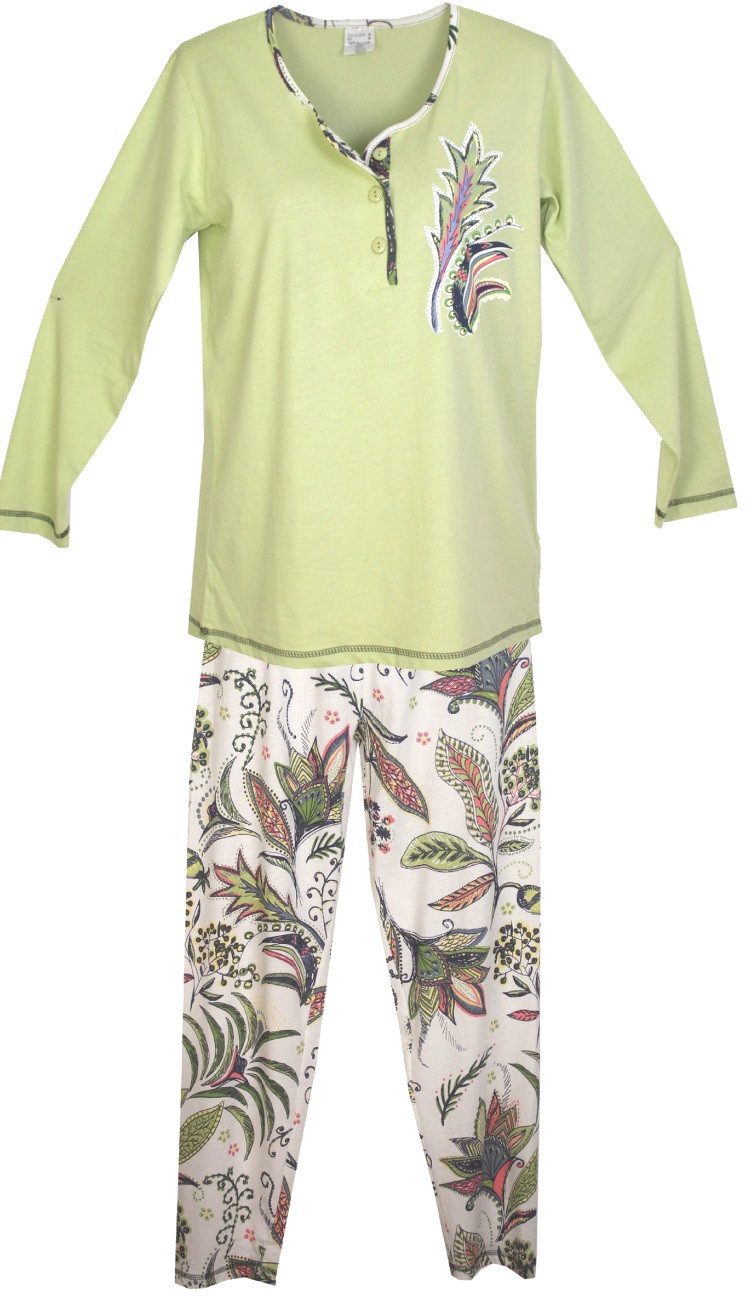 Consult-Tex Pyjama Damen Pyjama Schlafanzug DW104 (Spar Set, 1 Set) Mit Kno günstig online kaufen