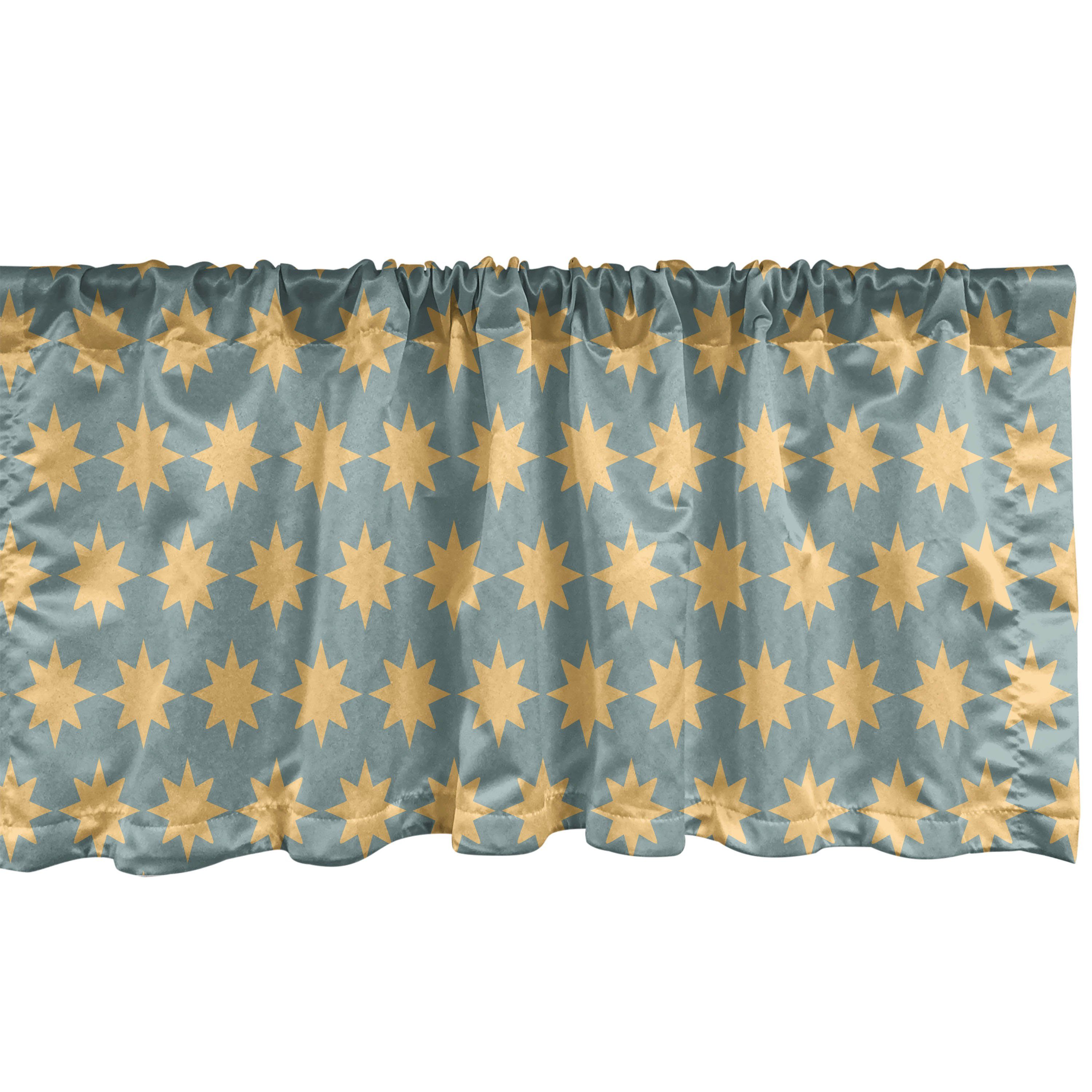 Scheibengardine Vorhang Volant für Küche Schlafzimmer Dekor mit Stangentasche, Abakuhaus, Microfaser, Modern Sternenklare Nacht
