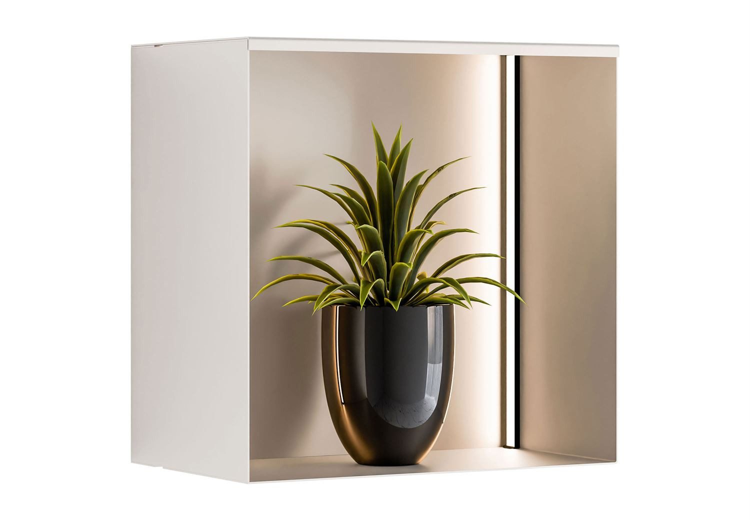 Lookway Regal QUADRO aus Metall mit LED-Beleuchtung