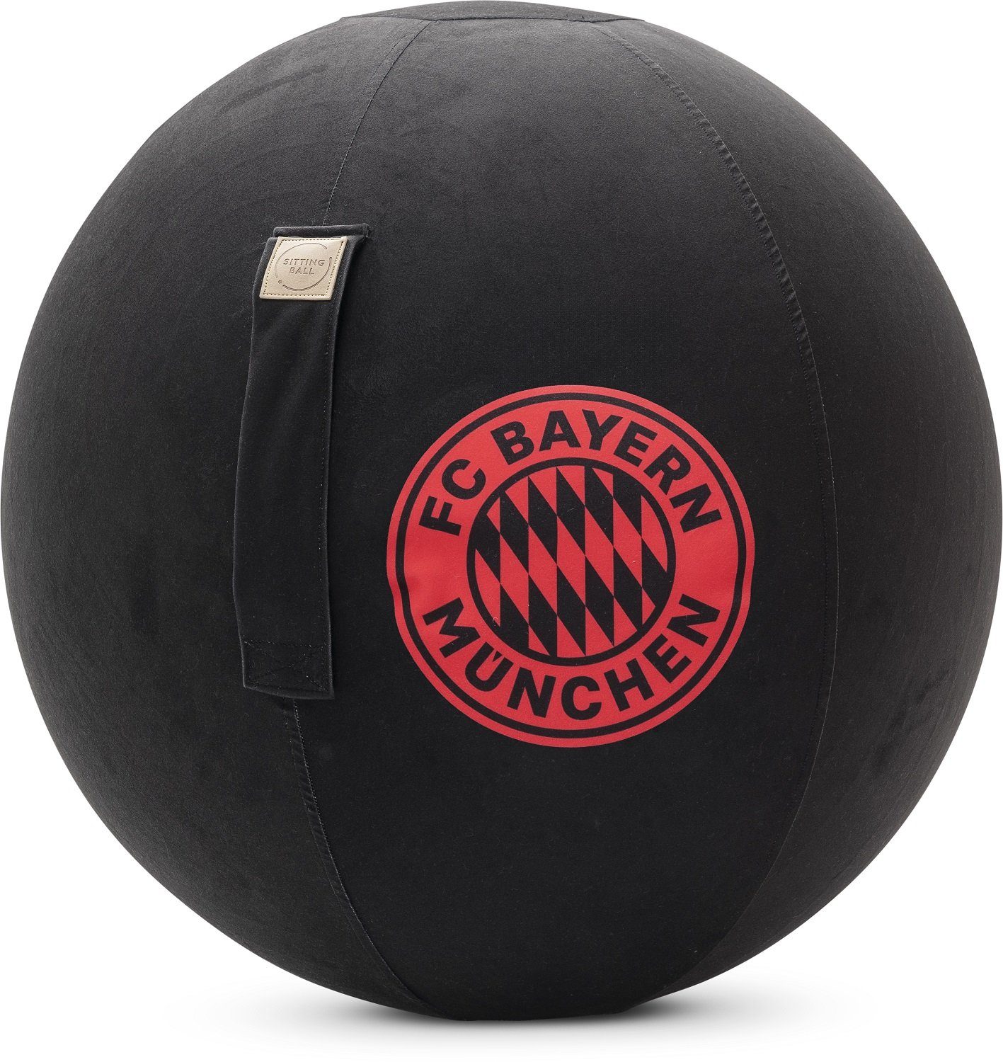 Sitzball FC Bayern München Sitzball FCB VIP Fanartikel 65 cm Ø schwarz