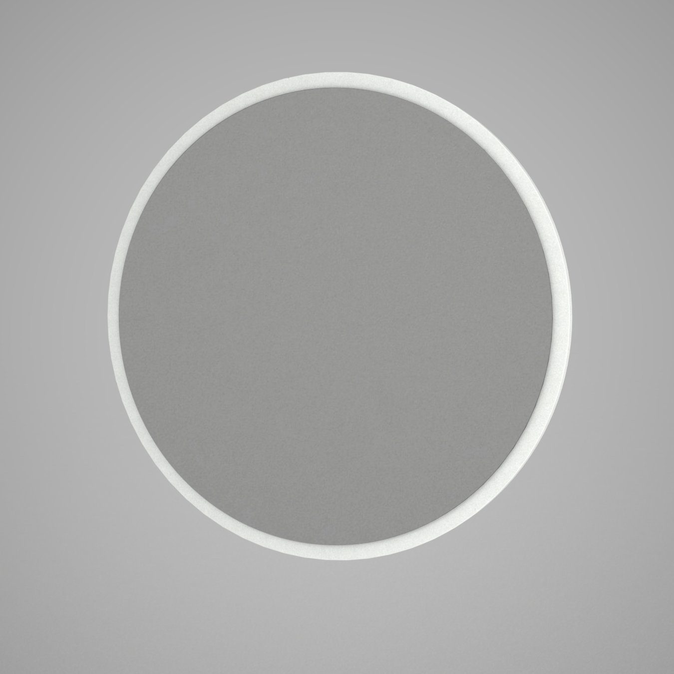 Partikelplatte 59x59x2 Glob cm, Wandspiegel TRH, 100% Skye Decor Weiß, Melaminbeschichtete