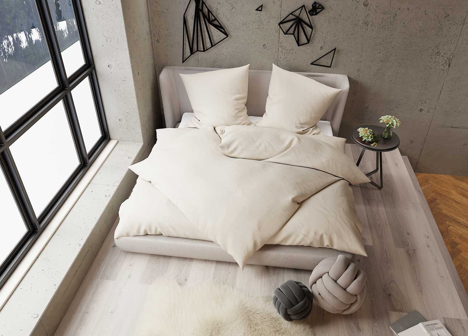 BETTWAESCHE-MIT-STIL Bettwäsche TENCEL™ Lyocell Bettwäsche uni einfarbig, L günstig online kaufen