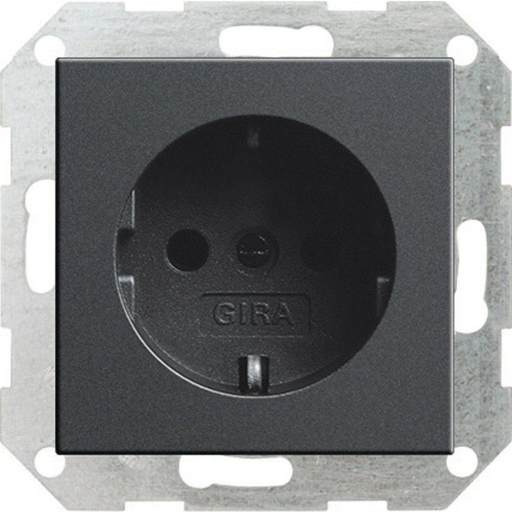 GIRA Lichtschalter GIRA Einsatz Schutzkontakt-Steckdose System 55, Standard 55, E2, Even
