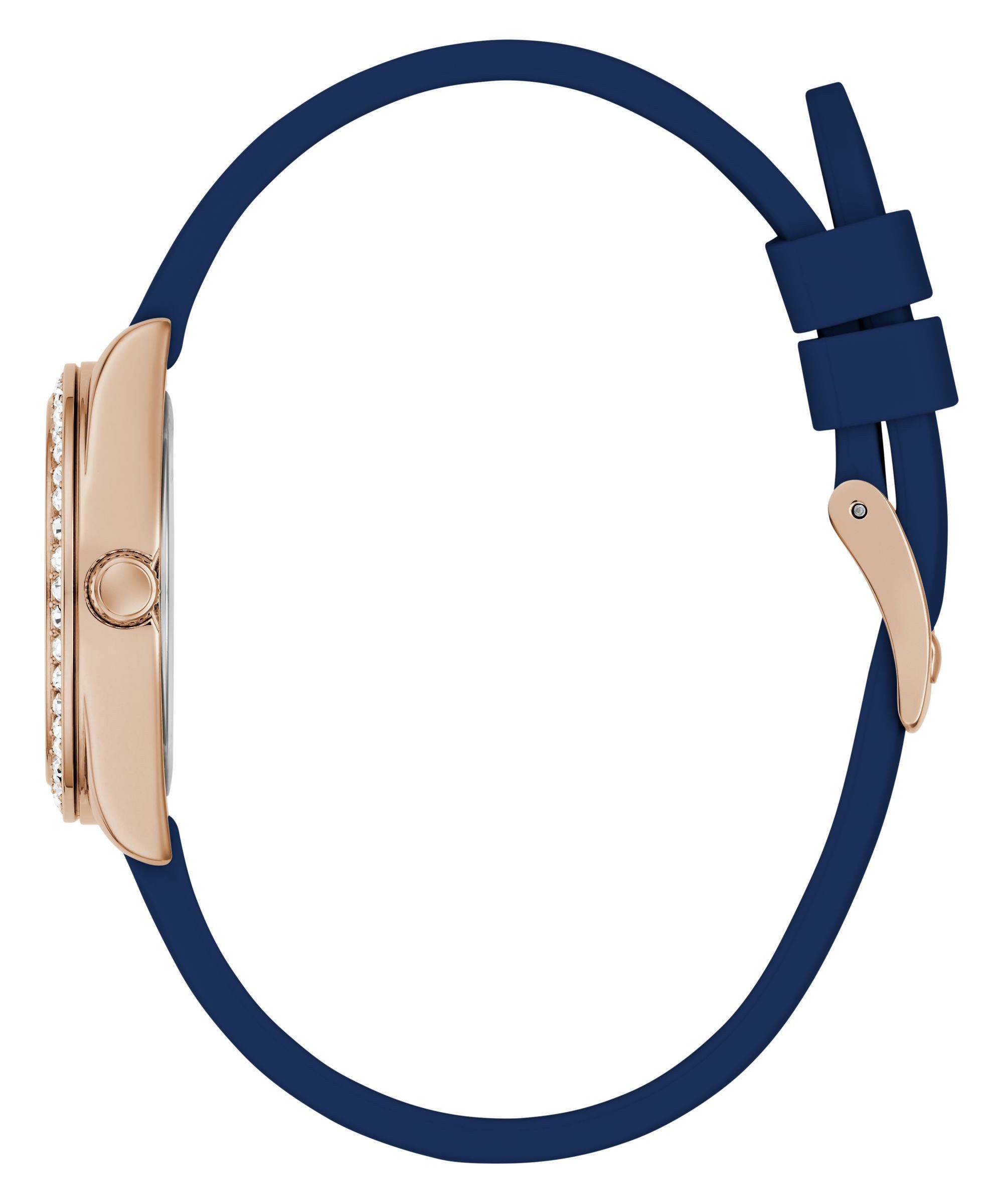 Guess Quarzuhr MINI LUNA GW1000L4, Armbanduhr, Damenuhr, Silikonarmband, analog