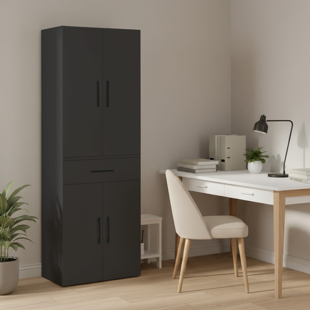 Bellamio Mehrzweckschrank Apol (Anthrazitschwarz) Aktenschrank mit 6 Fächer günstig online kaufen