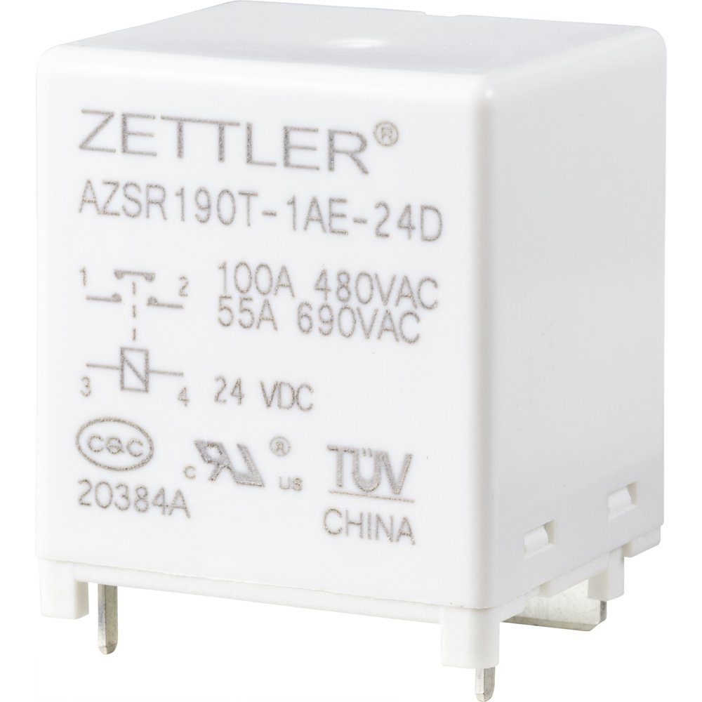 Zeitrelais Zettler Electronics AZSR190T-1AE-24D Powerrelais 24 V/DC 100 A 1 Schli