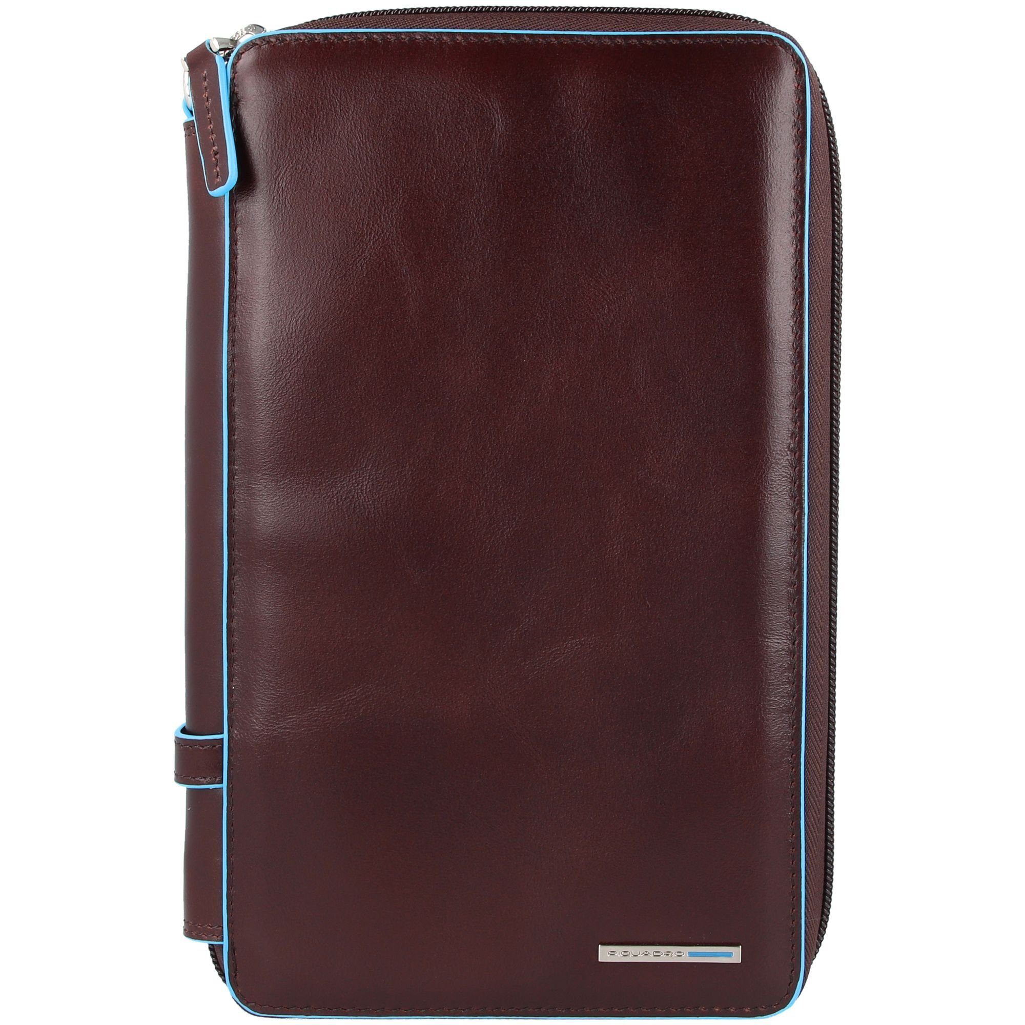 Piquadro Etui Blue Square, Leder mahogany