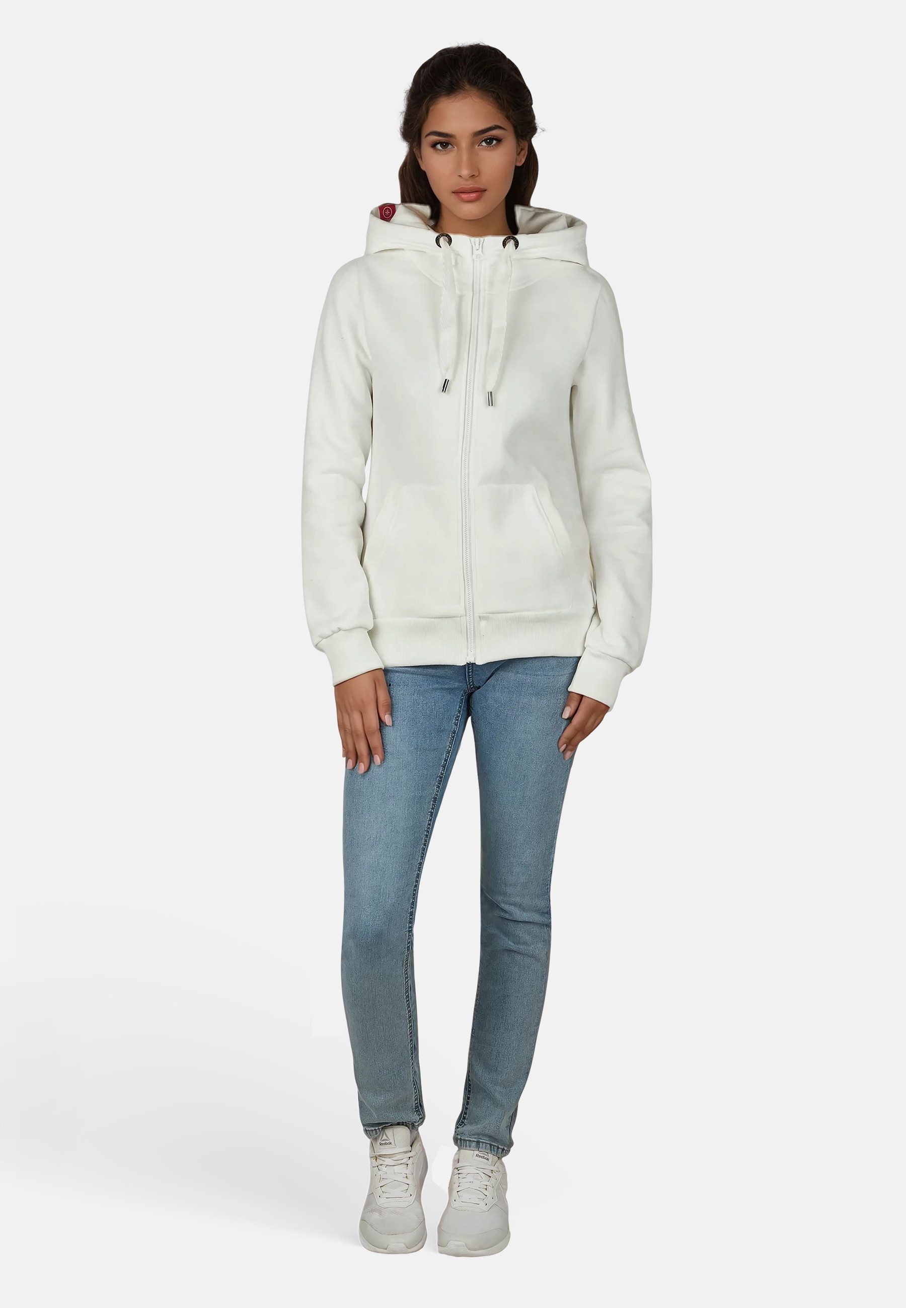 salzhaut Sweatjacke SÖÖTE - CIAO Damen Tailliert weiche, bequeme Sweatjacke günstig online kaufen