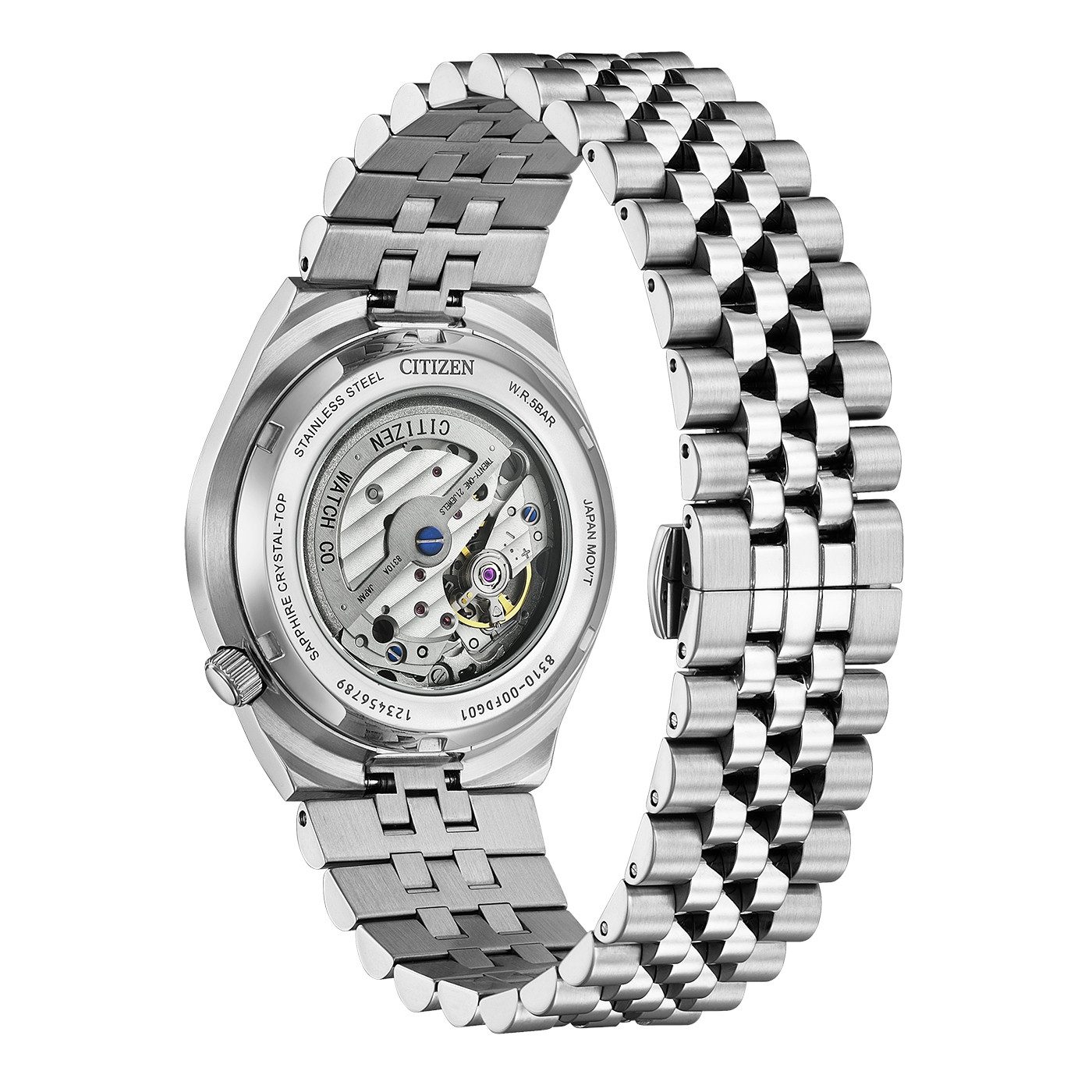Citizen Automatikuhr TSUYOSA 60h NK0020-55E, Armbanduhr, Damenuhr, Herrenuhr, Mechanische Uhr, Edelstahlarmband