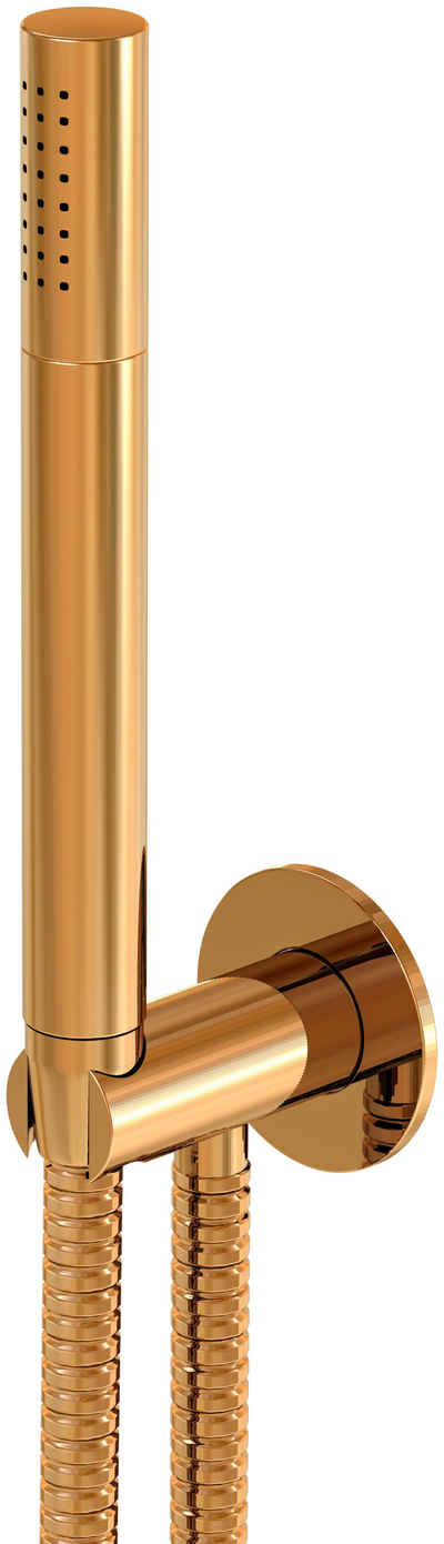 Steinberg Brausegarnitur »100 Handbrausegarnitur«, 1 Strahlart(en), mit integriertem Brauseanschlussbogen, rosé gold