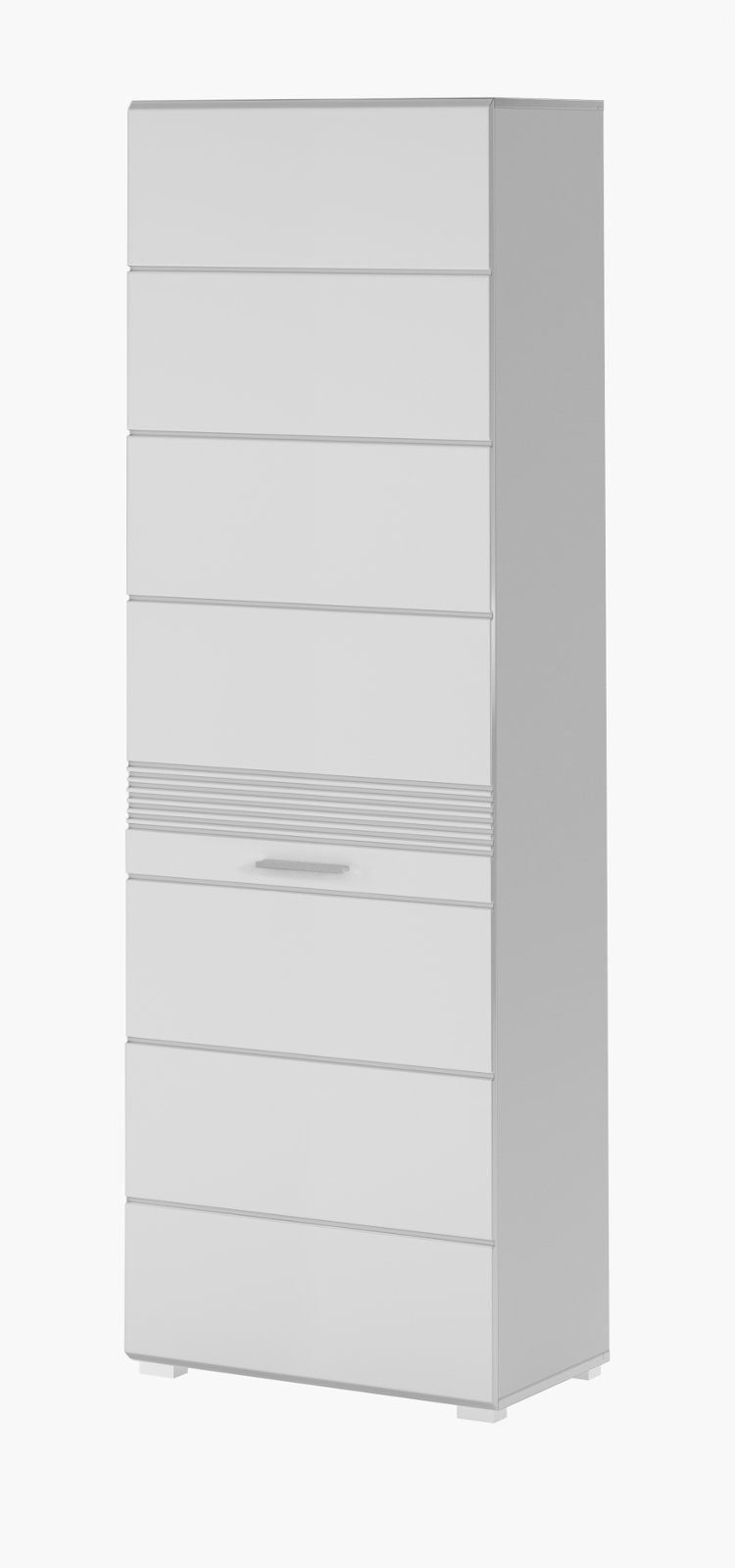 ebuy24 xonox.home Garderobenschrank Linus (Hochschrank weiß Hochglanz, BxH 55 x 190 cm) Variable Inneneinteilung