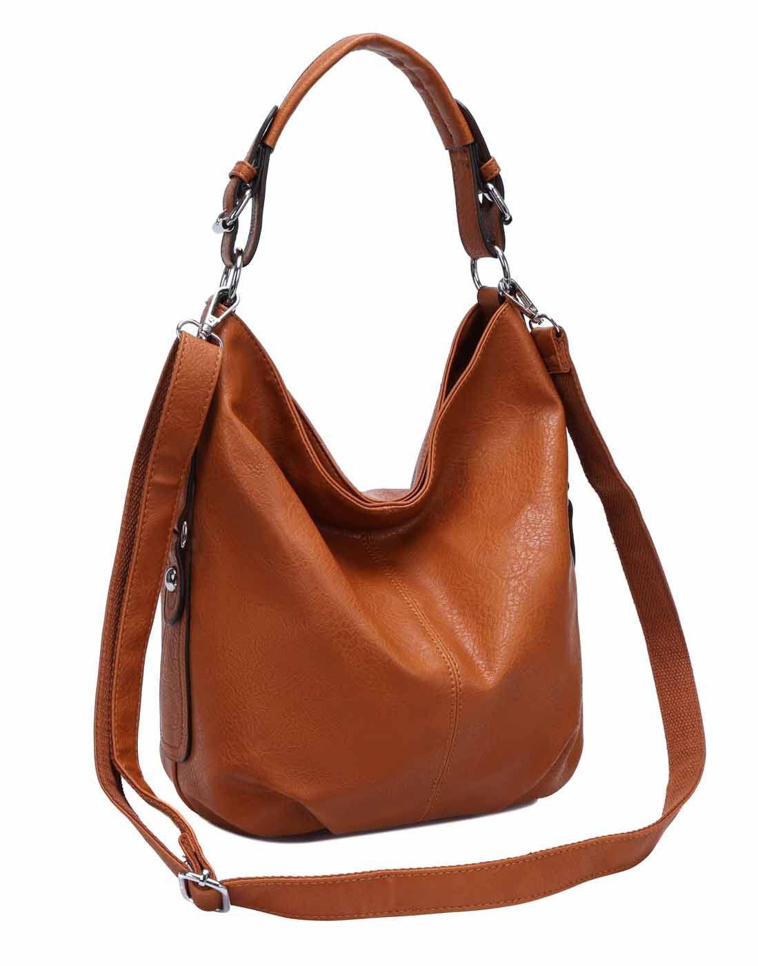 ITALYSHOP24 Schultertasche DAMEN SHOPPER Hobo Bag Umhängetasche Handtasche günstig online kaufen