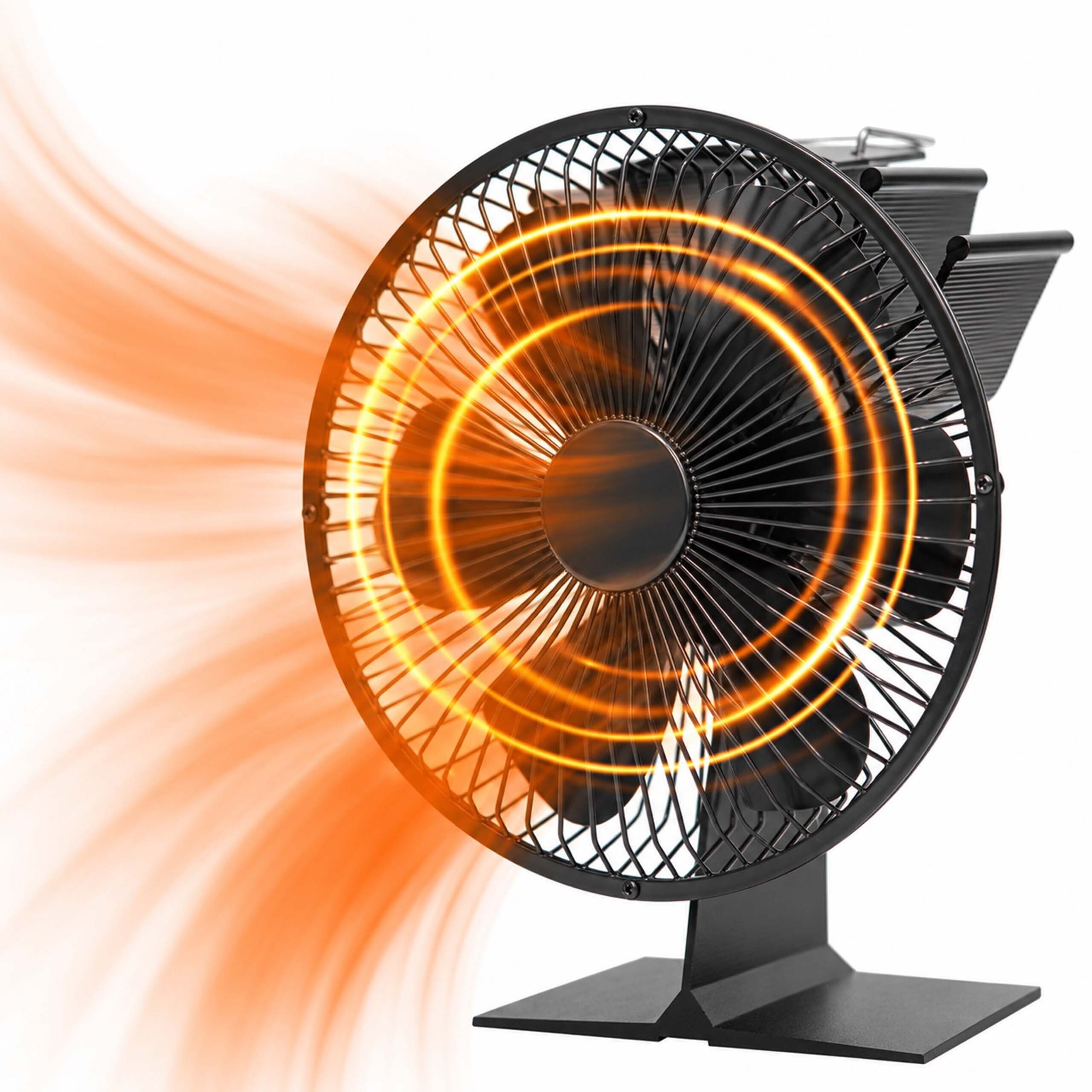 relaxdays Kaminventilator ohne Strom 6 Blätter